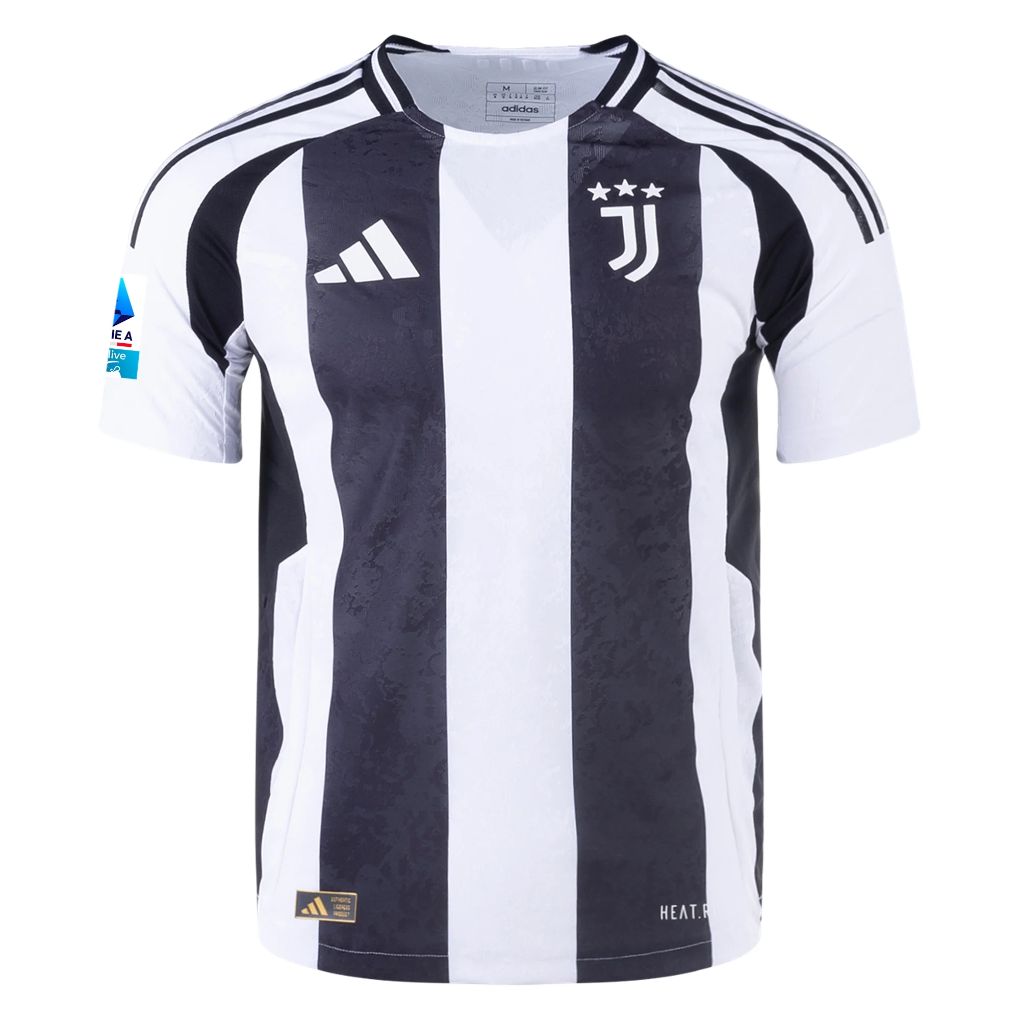 adidas Juventus Authentic Nicolò Savona Home Jersey w/ Serie A Patch 24/25 (White/Black)