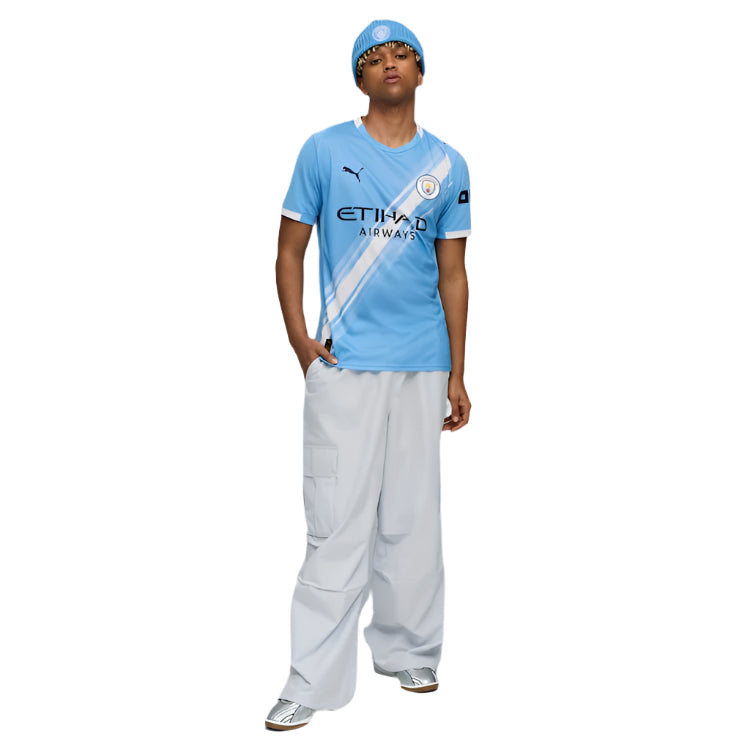 Puma Ilkay Gundogan Manchester City Home Jersey 25/26 w/ EPL + Sponsor Patch (Team Light Blue/Puma White)