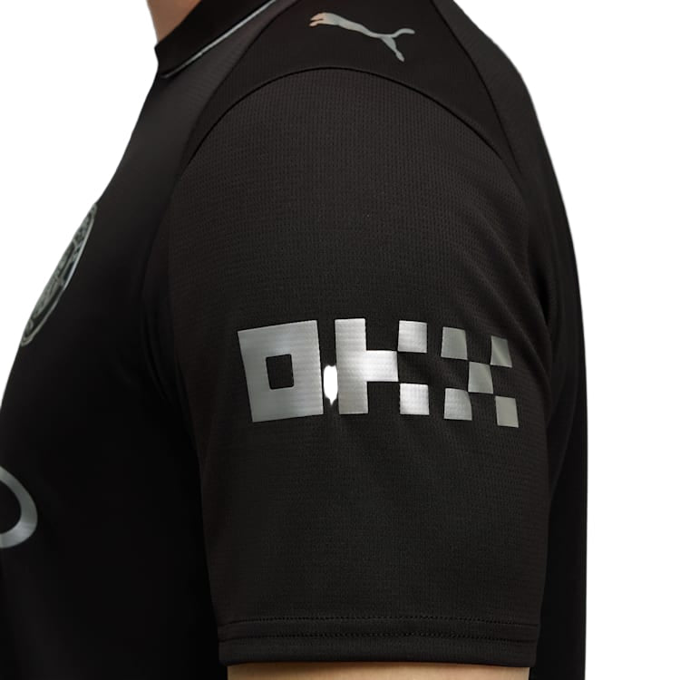Puma Gvardiol Men's Manchester City Away Jersey 25/26 w/ NRFR + EPL Patches (Puma Black)