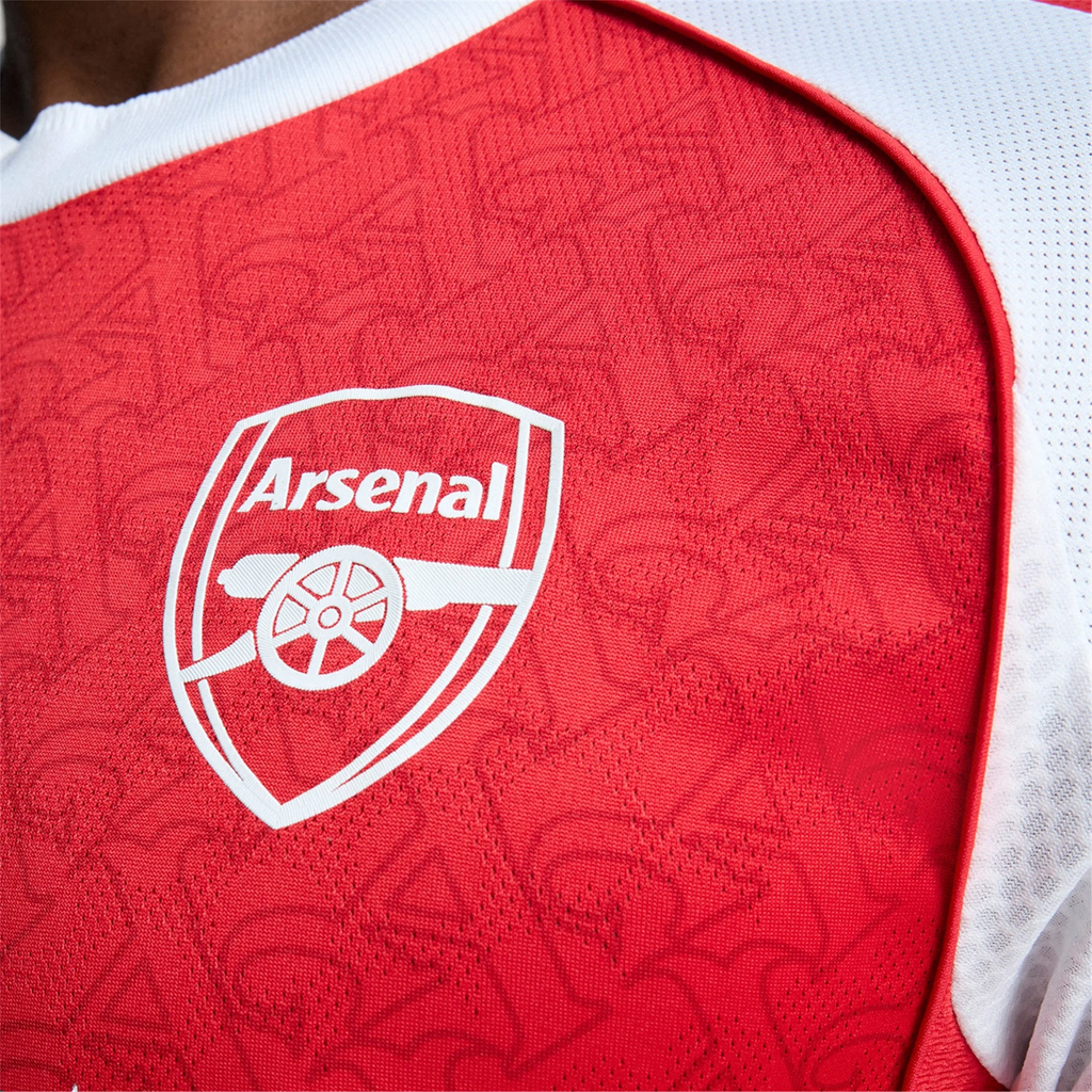 adidas Fabio Vieira Arsenal FC Authentic Home Jersey 25/26 w/ EPL Patch (Better Scarlet/White
