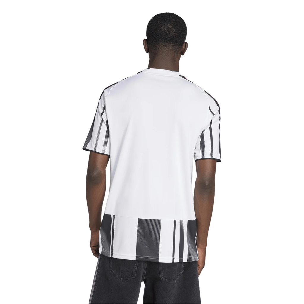 adidas Juventus Openda Home Jersey w/ Champions League Patches 25/26 (White/Black/Pink)