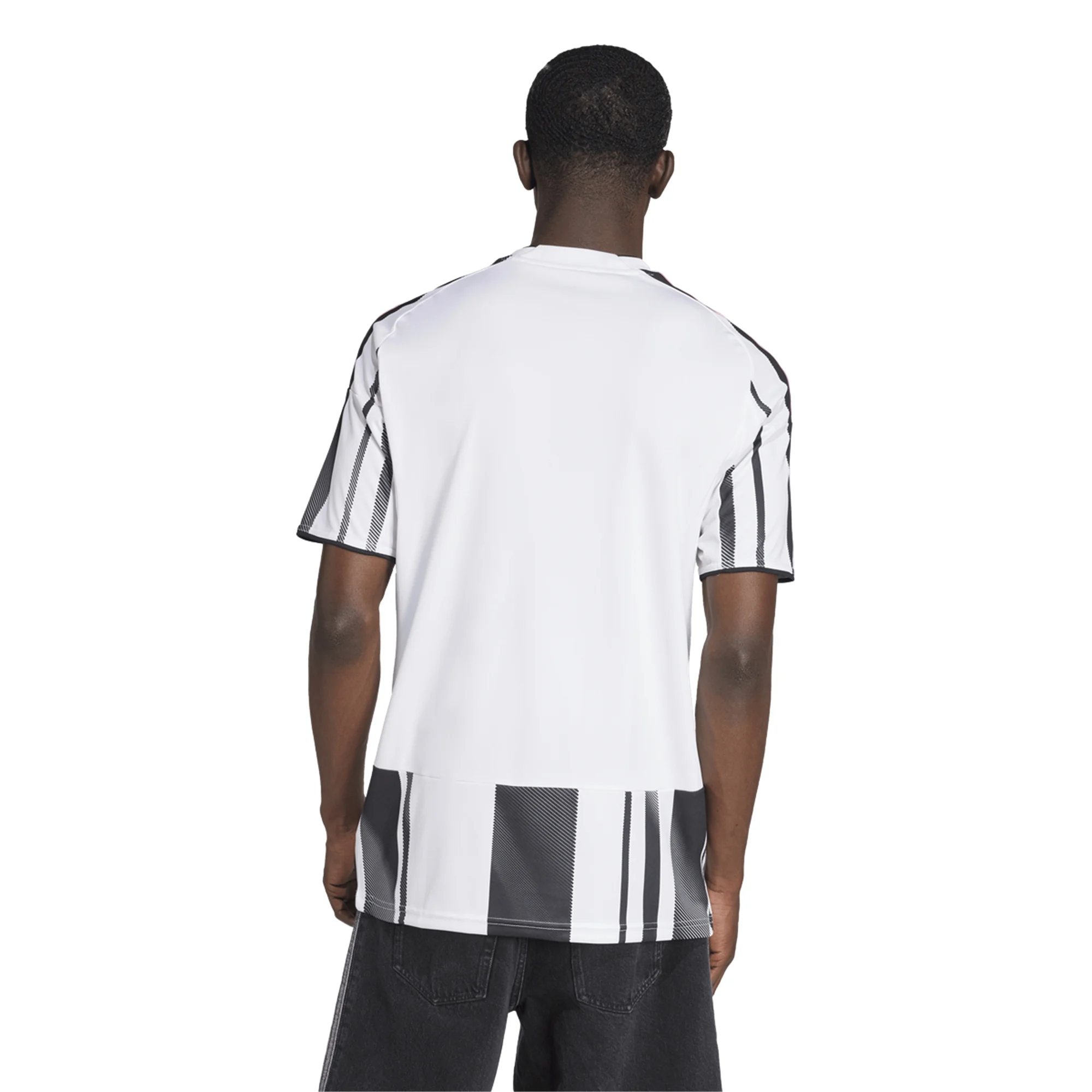 adidas Juventus J. David Home Jersey w/ Champions League Patches 25/26 (White/Black/Pink)