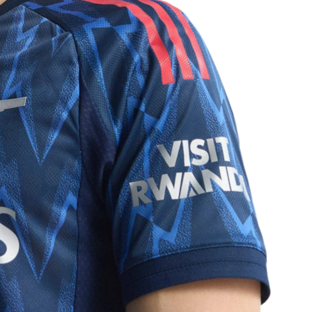 adidas Arsenal Authentic Mikel Merino Away Jersey w/ EPL + No Room For Racism 25/26 (Indigo/Silver)