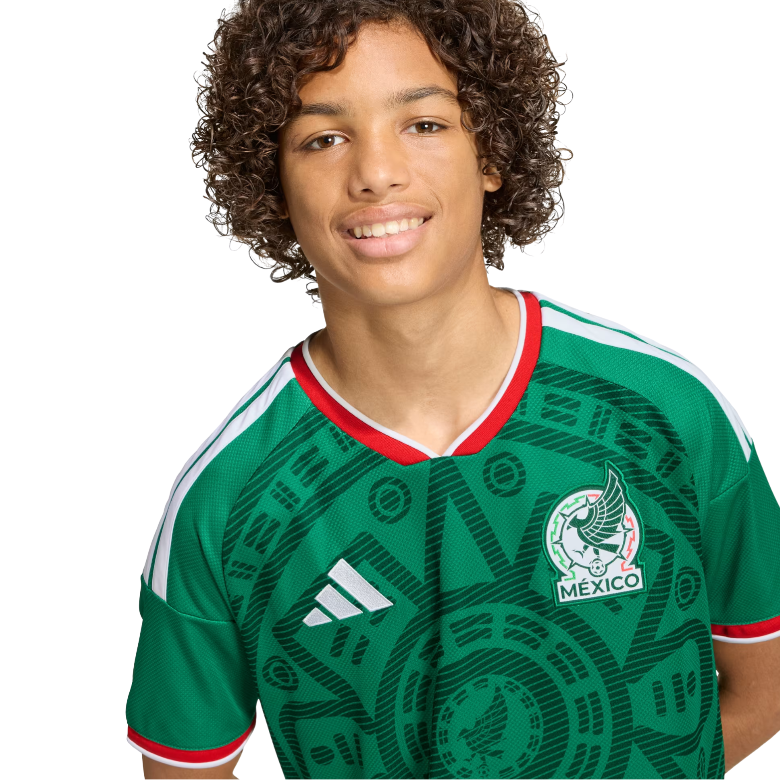 adidas Youth Chicharito Mexico 2026 Home World Cup Jersey (Bold Green)