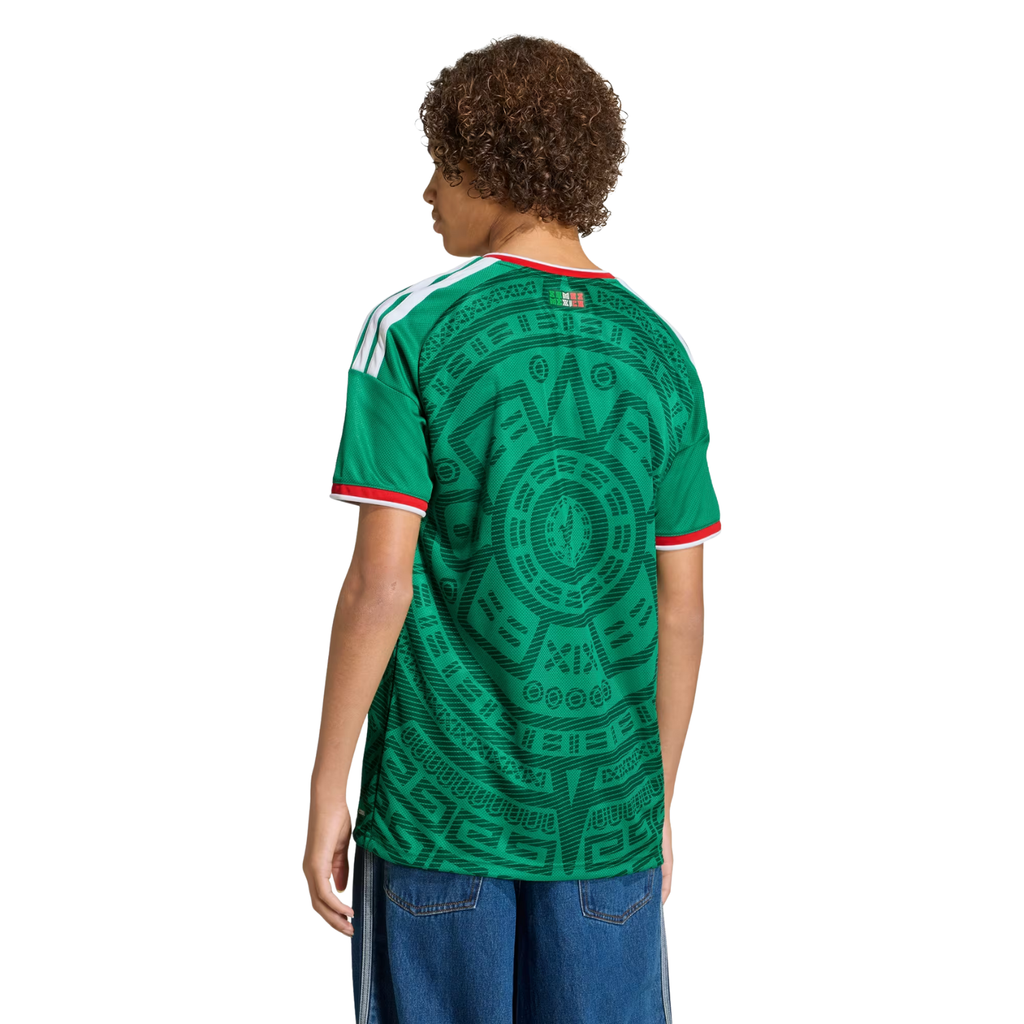 adidas Youth Mexico 2026 Home World Cup Jersey (Bold Green)