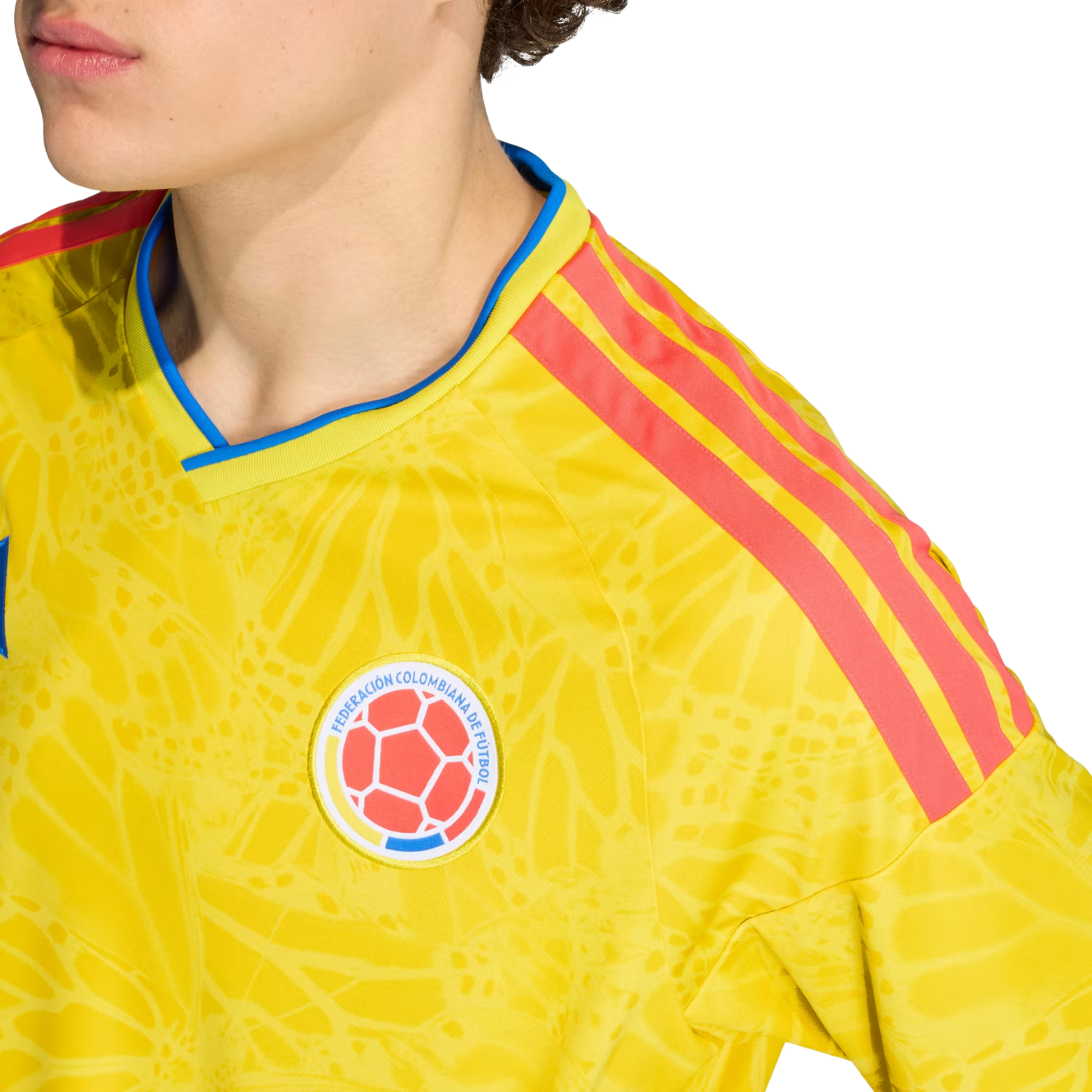 adidas Men's Quintero Colombia 2026 Home Jersey (Impact Yellow)