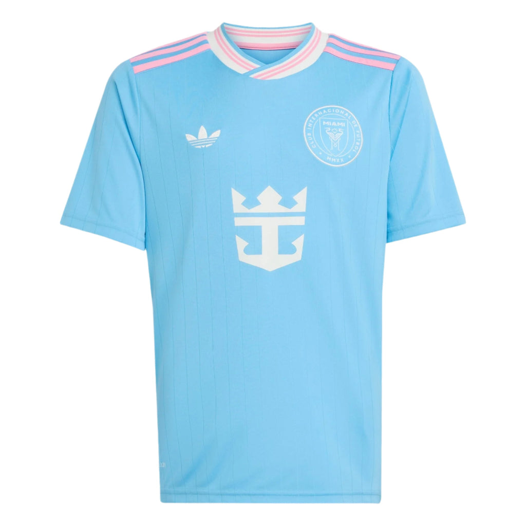 adidas Lionel Messi Youth Inter Miami 25/26 Third Jersey (Blue/Pink)