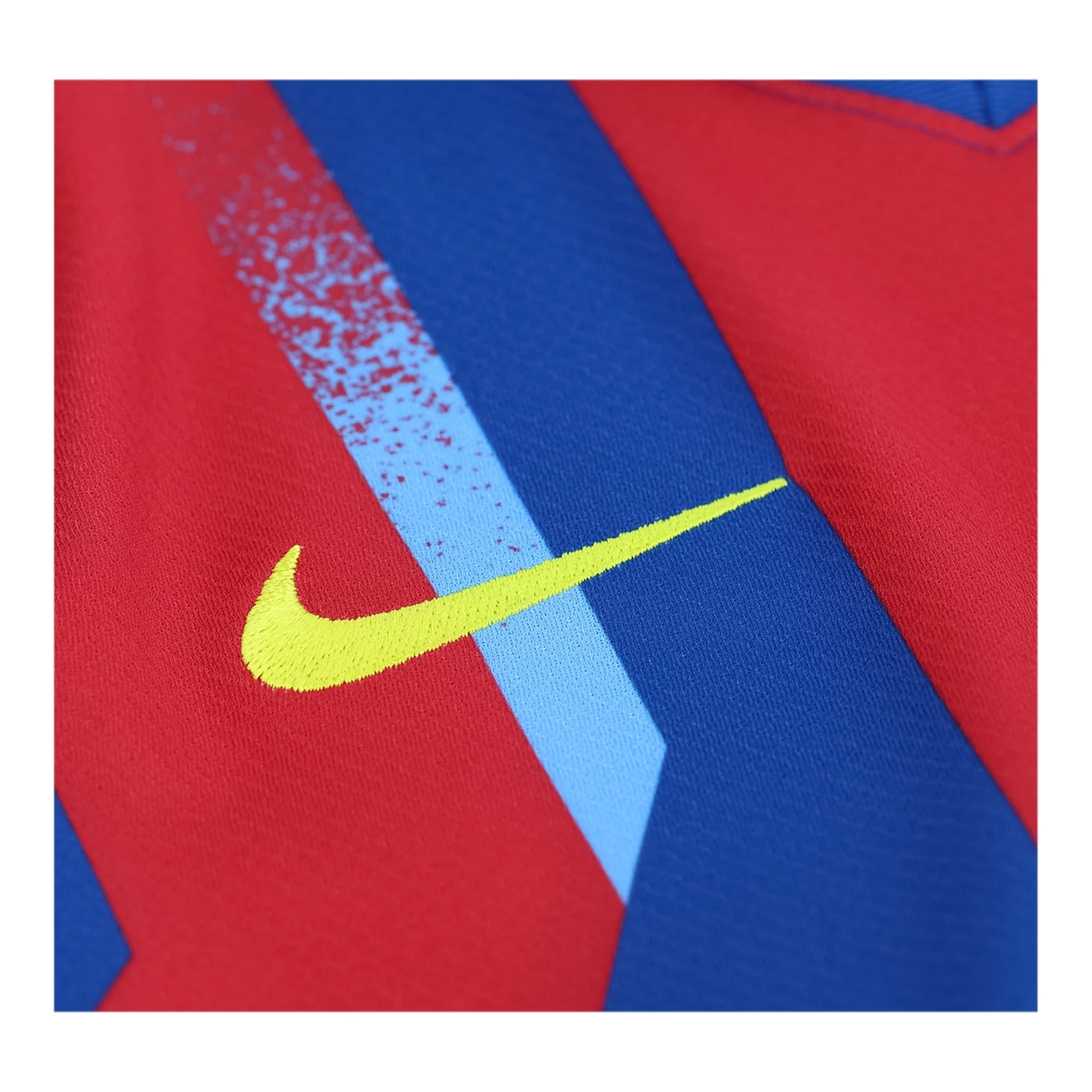 Nike Youth Olmo FC Barcelona 4th Soccer Jersey 25/26 (Gym Blue/Salsa Red)