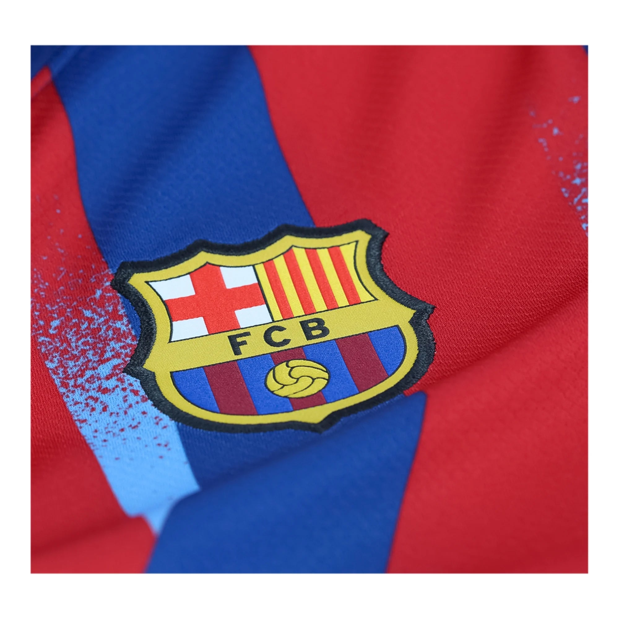 Nike Youth Christensen FC Barcelona 4th Soccer Jersey 25/26 (Gym Blue/Salsa Red)