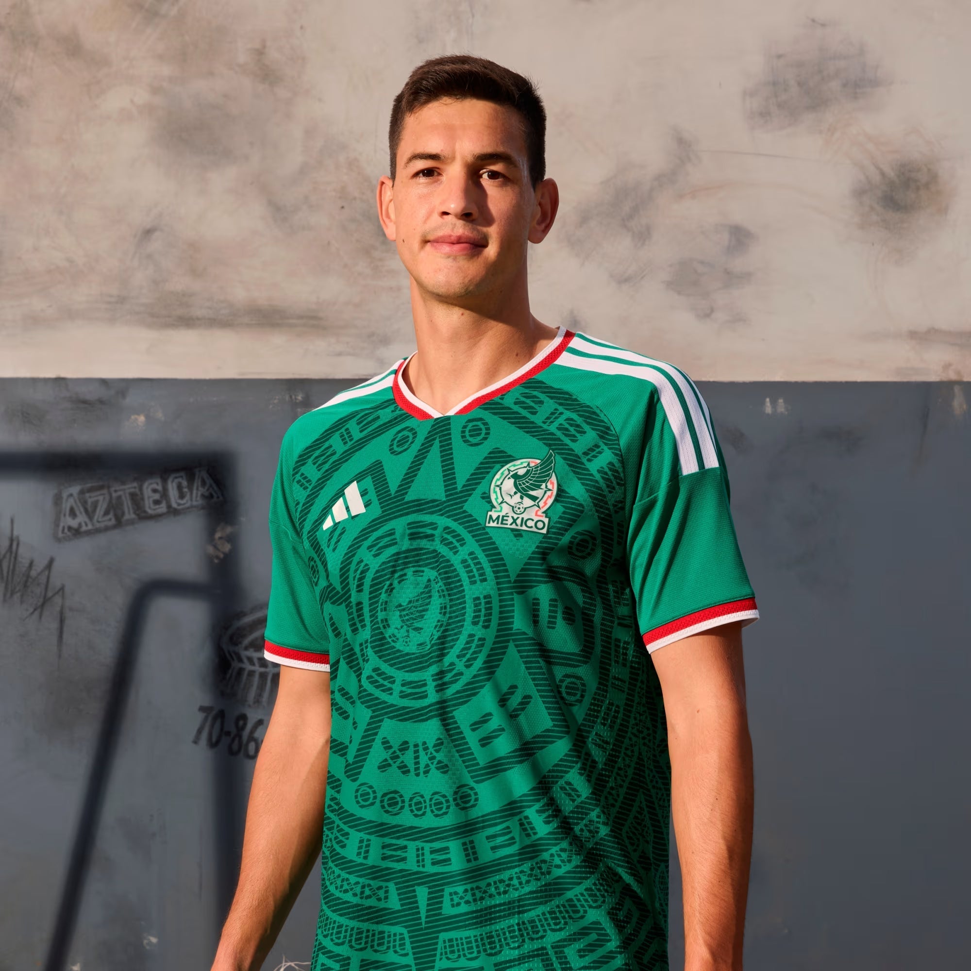adidas Men's H. Herrera Mexico Authentic Home 2026 World Cup Jersey (Bold Green)