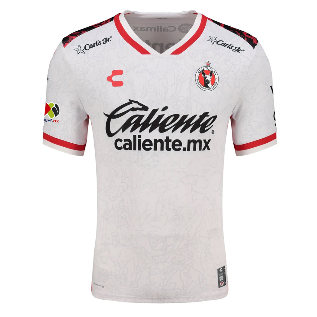 Charly Kevin Castaneda Men's Xolos De Tijuana Away Jersey 25/26 w/ BBVA MX Patch (White)