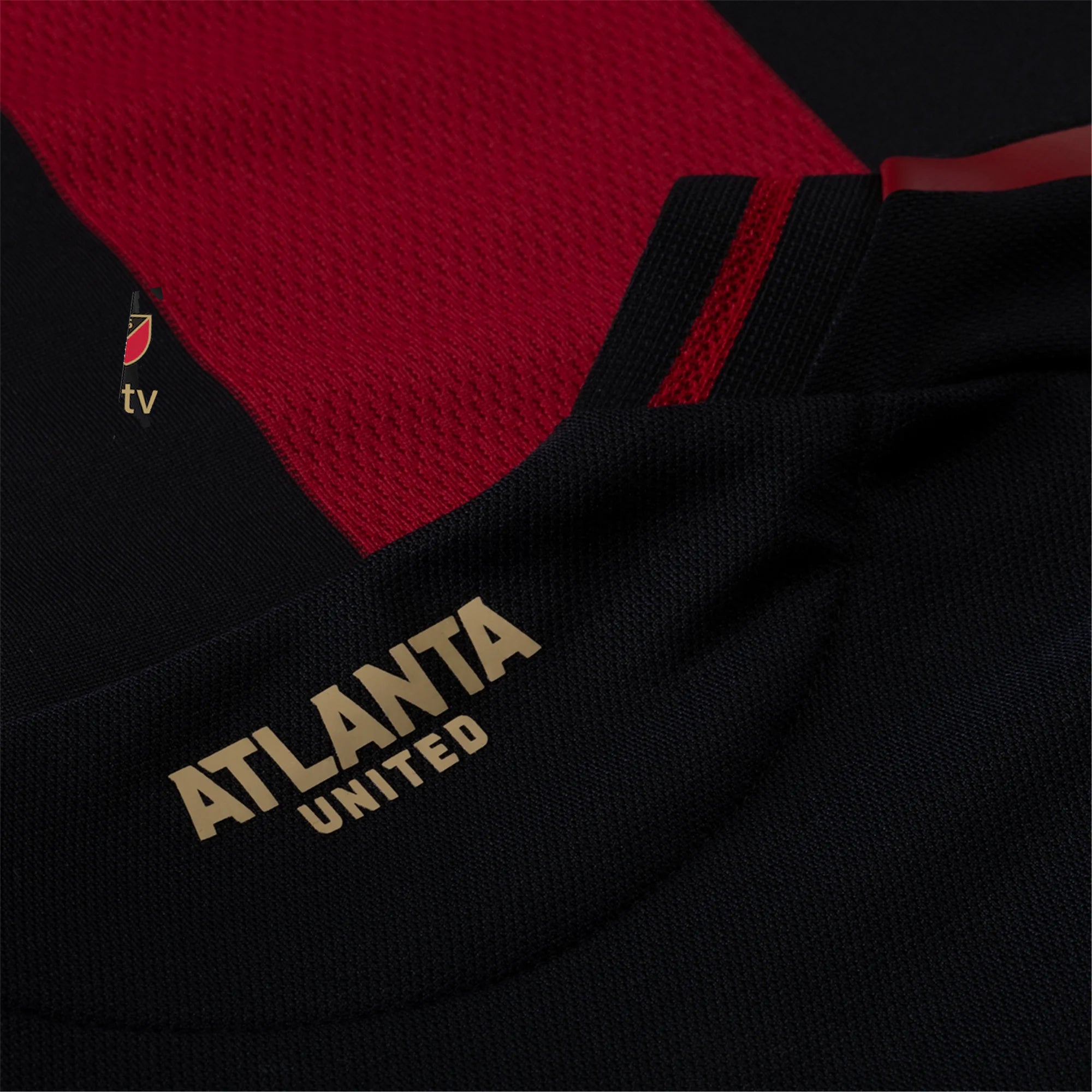 adidas Edwin Mosquera Atlanta United Authentic Home Jersey w/ MLS Patches 25/26 (Red/Black)