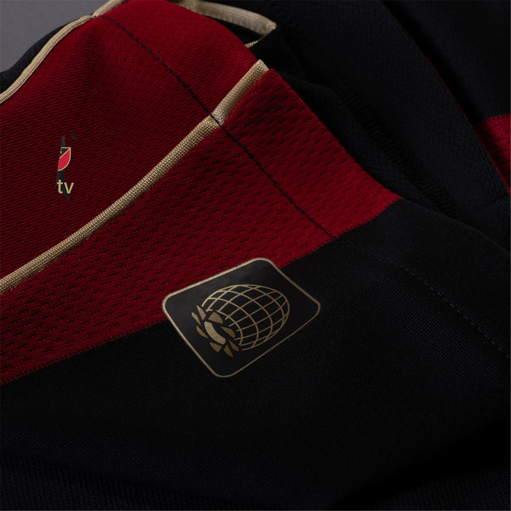 adidas Brooks Lennon Atlanta United Authentic Home Jersey w/ MLS Patches 25/26 (Red/Black)