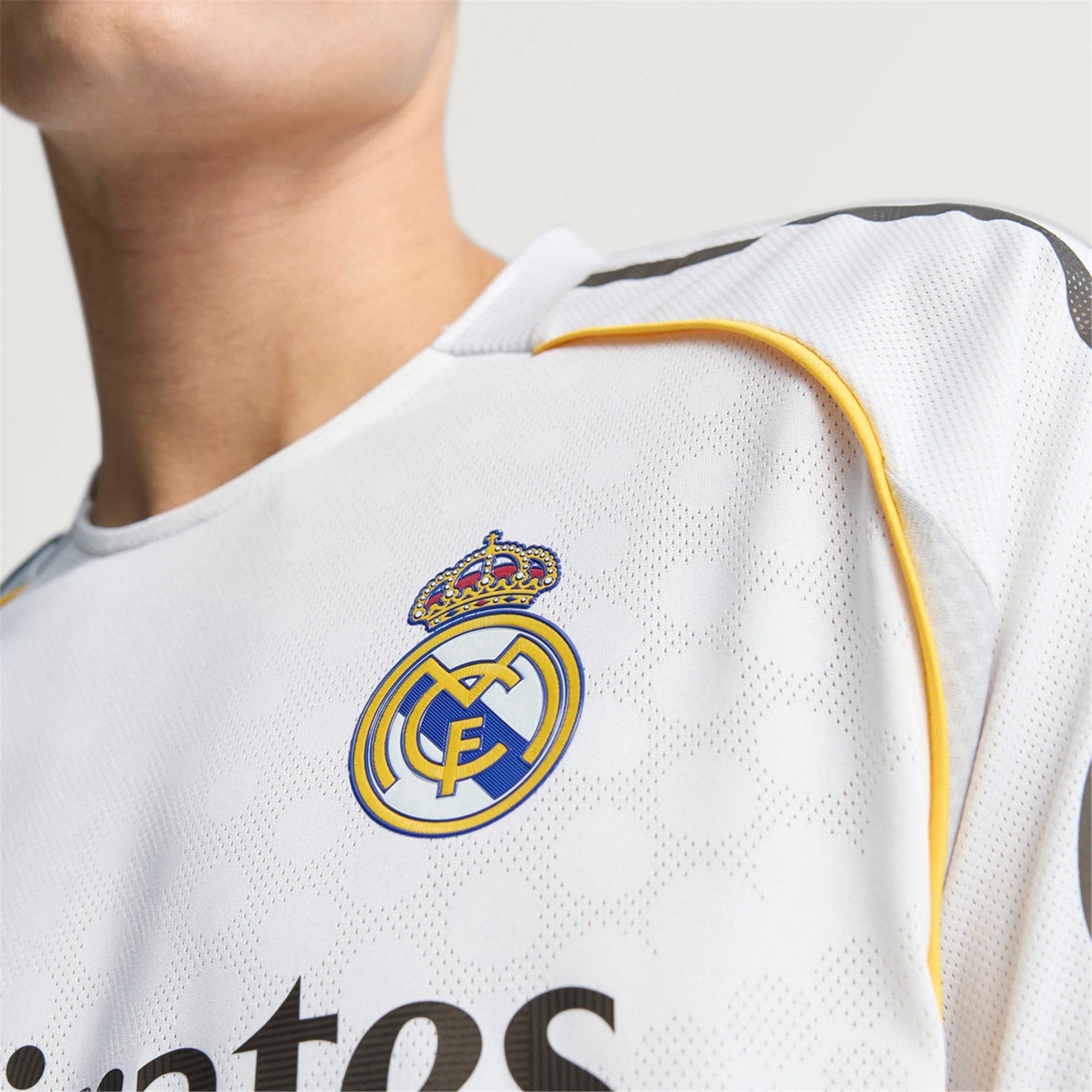 adidas Valverde Real Madrid Authentic Home Jersey 25/26 w/ Champions League Patches (White)