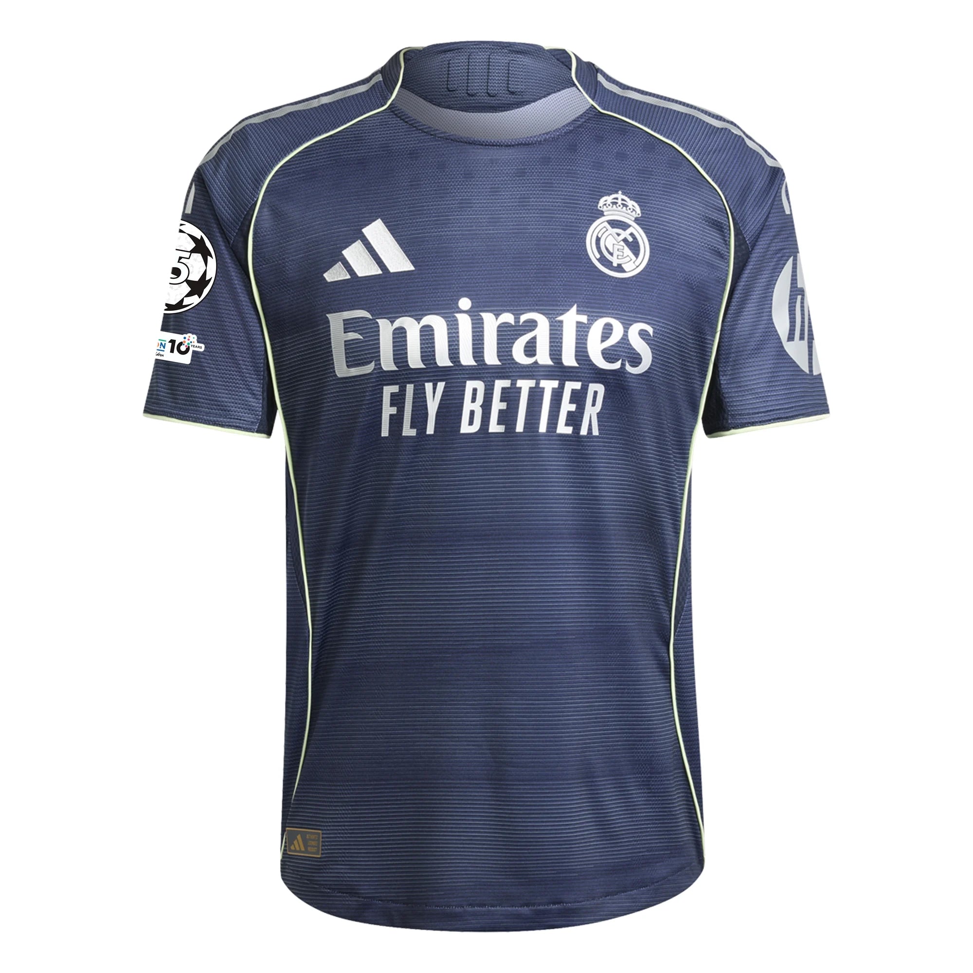 adidas Brahim Díaz Real Madrid Authentic Away Jersey 25/26 w/ Champions League Patches (Legend Ink
