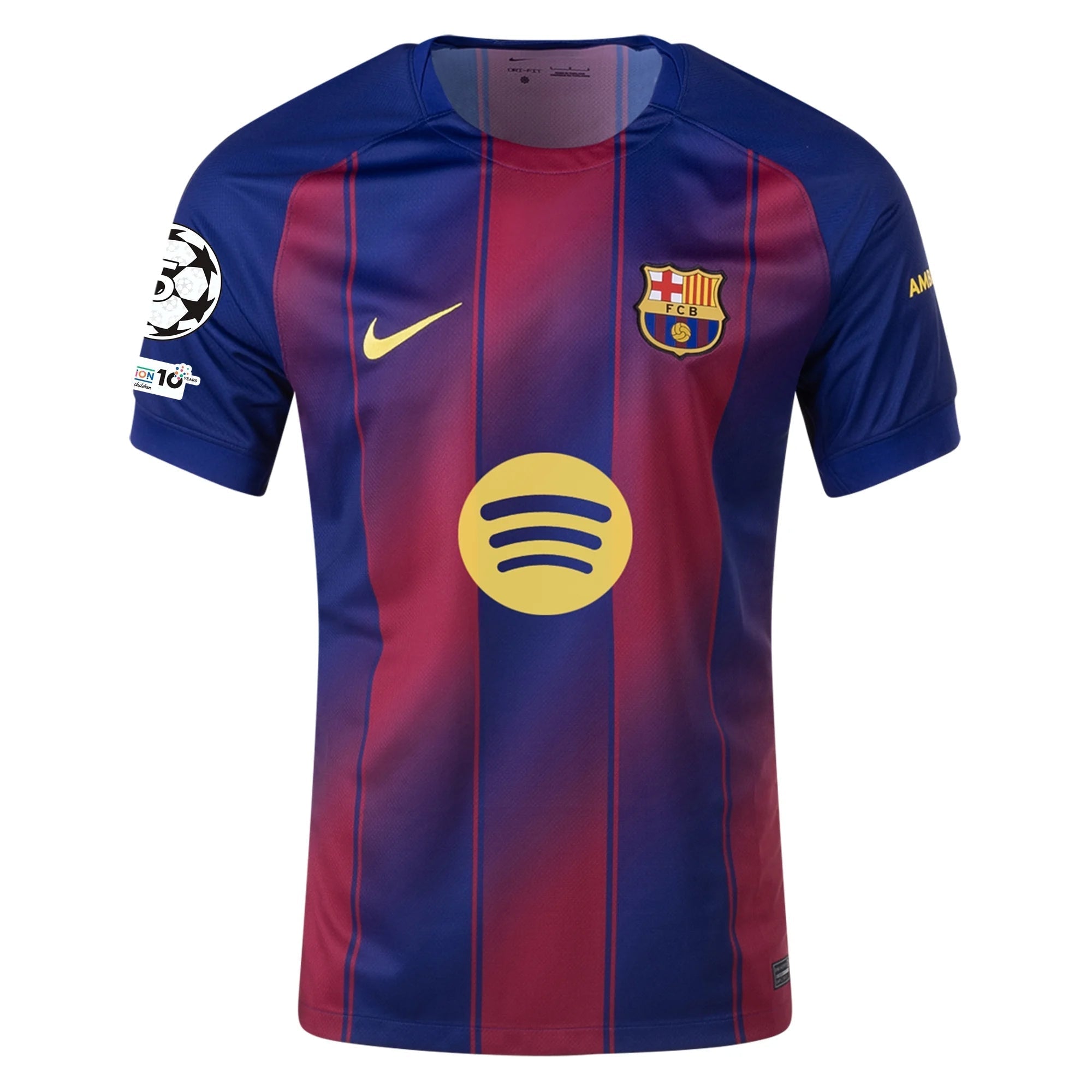 Nike Pedri FC Barcelona Home Jersey 25/26 w/ Champions League Patches (Deep Royal Blue/Midwest Gold)