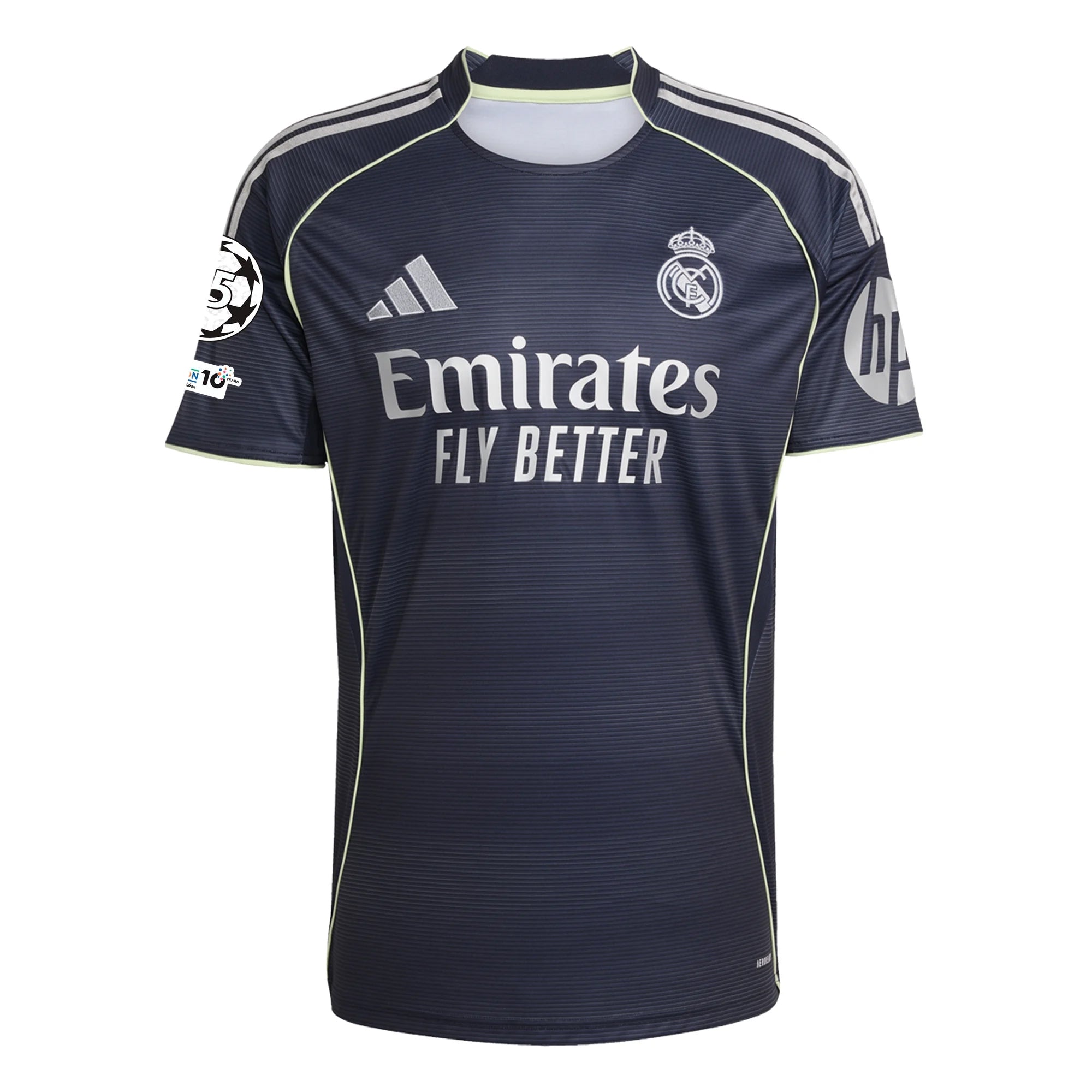 adidas Jude Bellingham Real Madrid 25/26 Away Jersey w/ Champions League Patches (Legend Ink)
