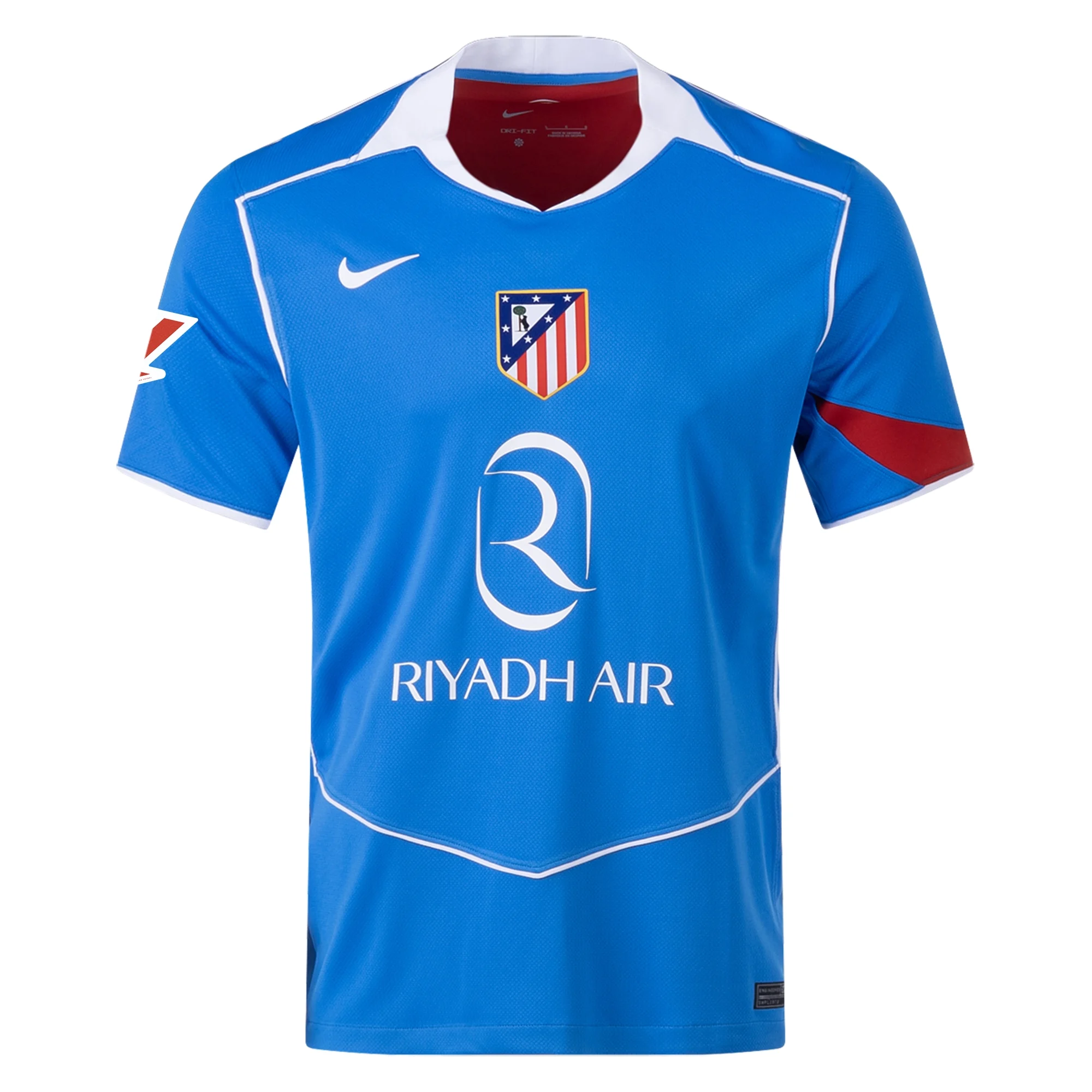 Nike Men's Atletico Madrid Jose Maria Giménez T90 Third Jersey La Liga Patch 25/26 (Photo Blue/Sport Red)