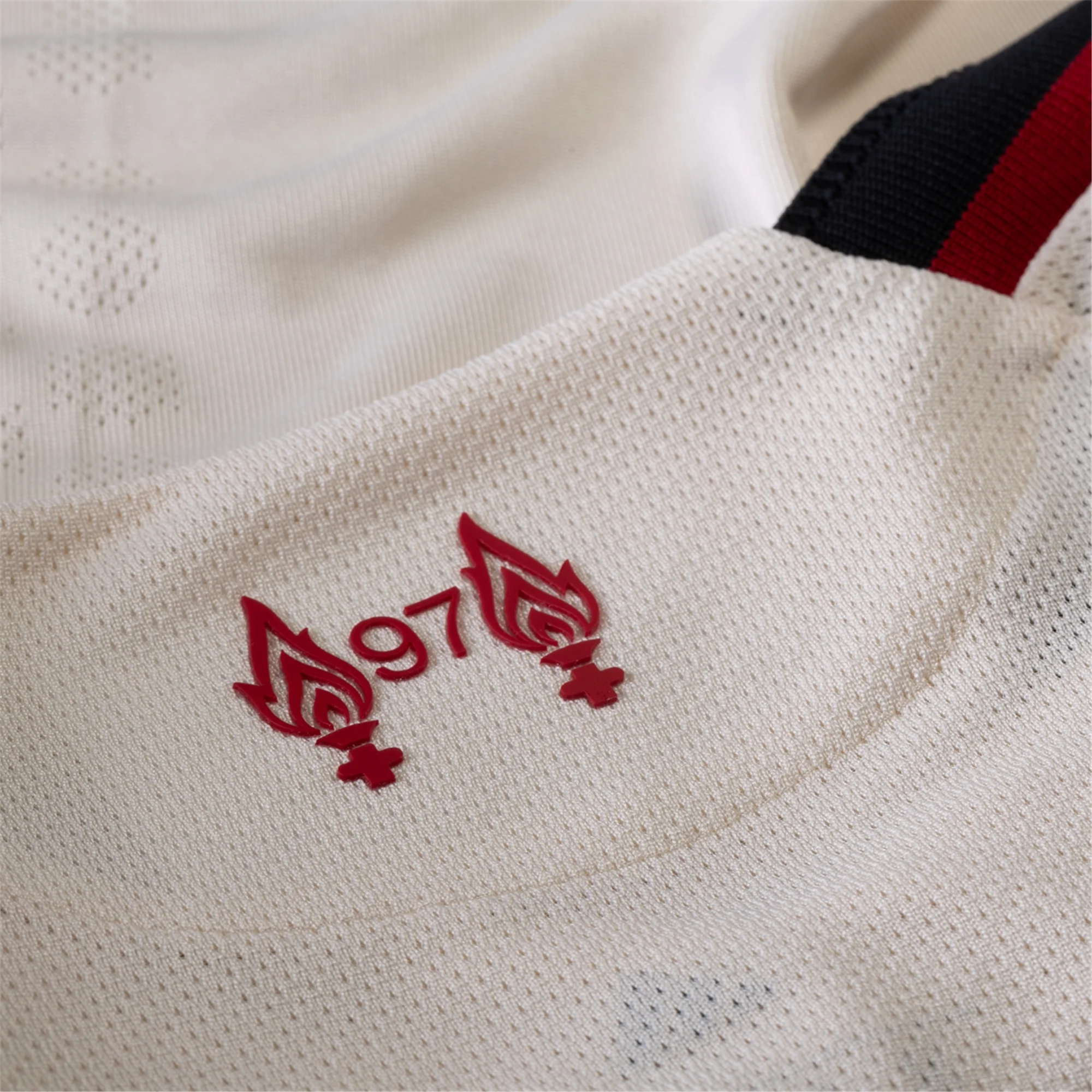 adidas Men's Liverpool Authentic Hugo Ekitike Away Jersey w/ Champions League Patches 25/26 (Wonder White)