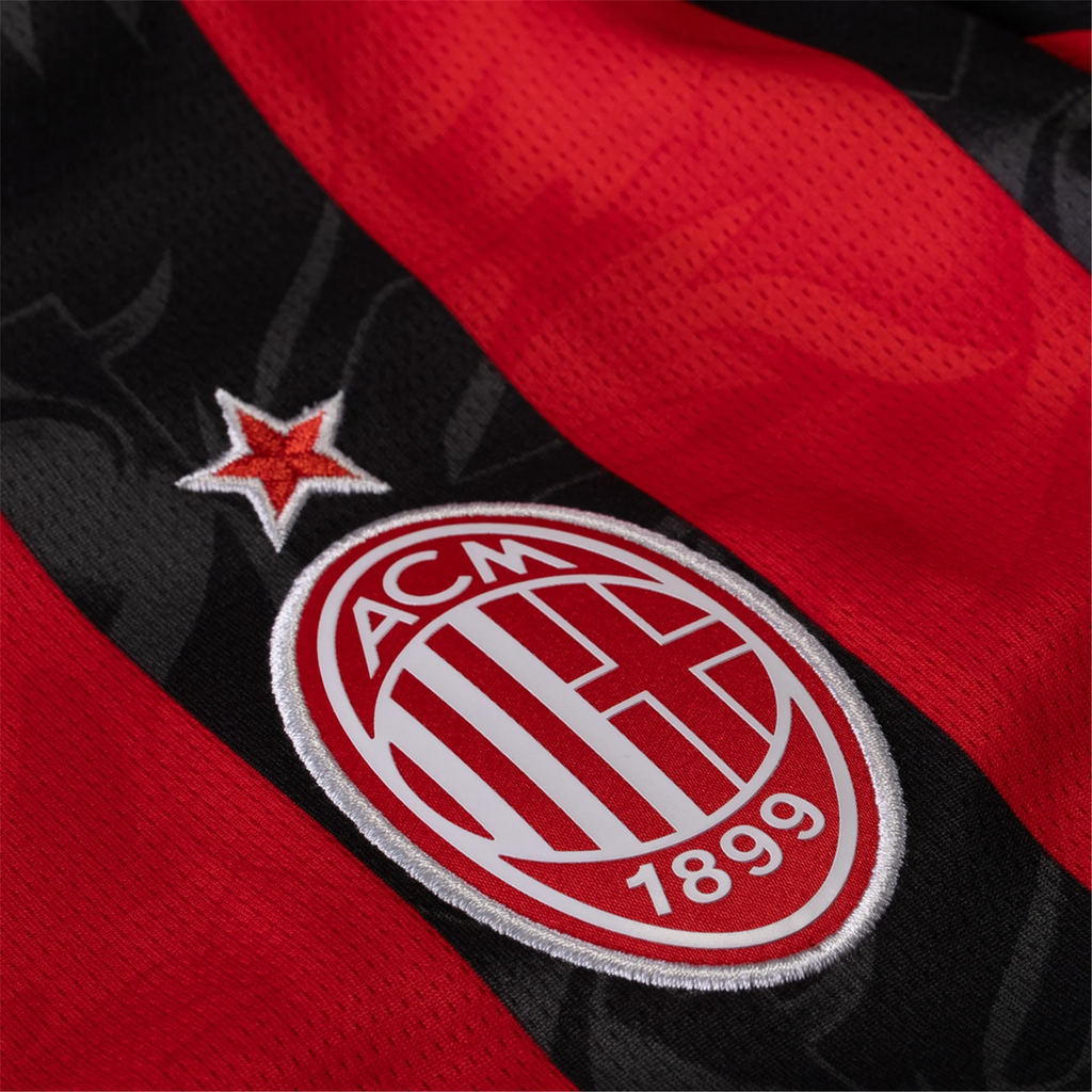 Puma AC Milan Christian Pulisic Home Jersey w/ Serie A Patch 25/26 (Red/Black)
