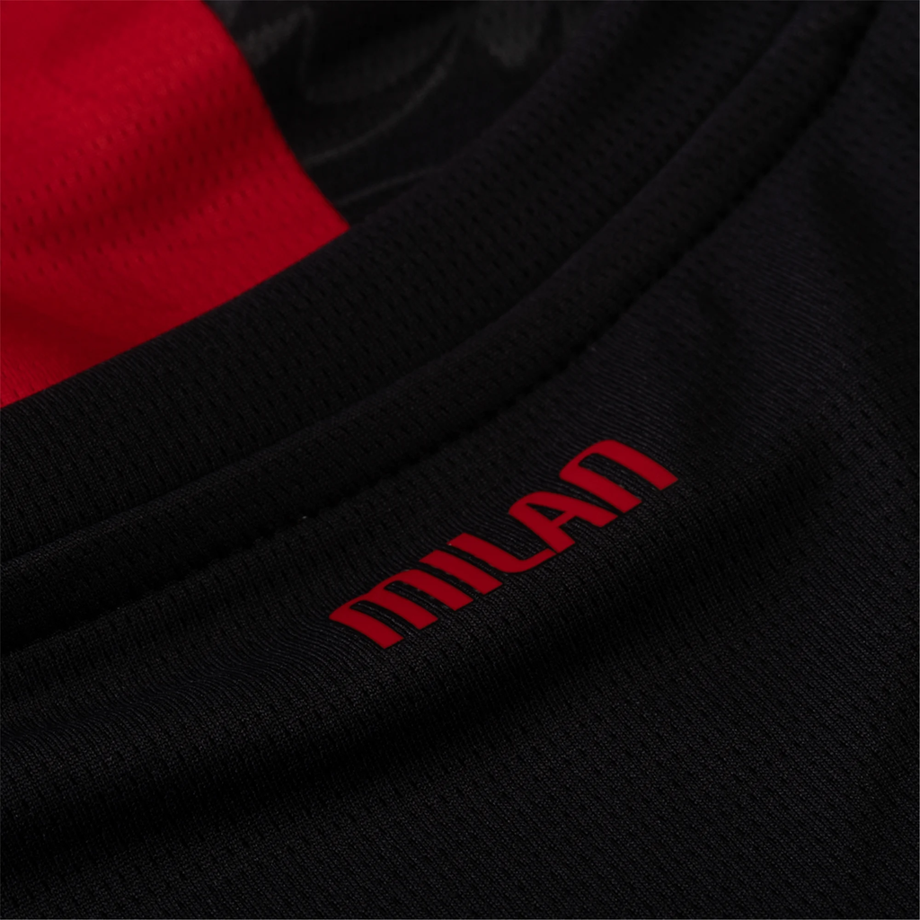 Puma Rafa Leao Men's AC Milan Home Jersey w/ Champions League Patches 25/26 (Red/Black)