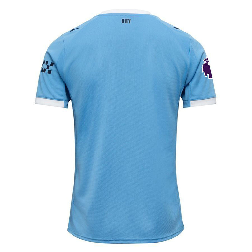 Puma Manchester City Home Jersey 25/26 w/ EPL + Sponsor Patch (Team Light Blue/Puma White)