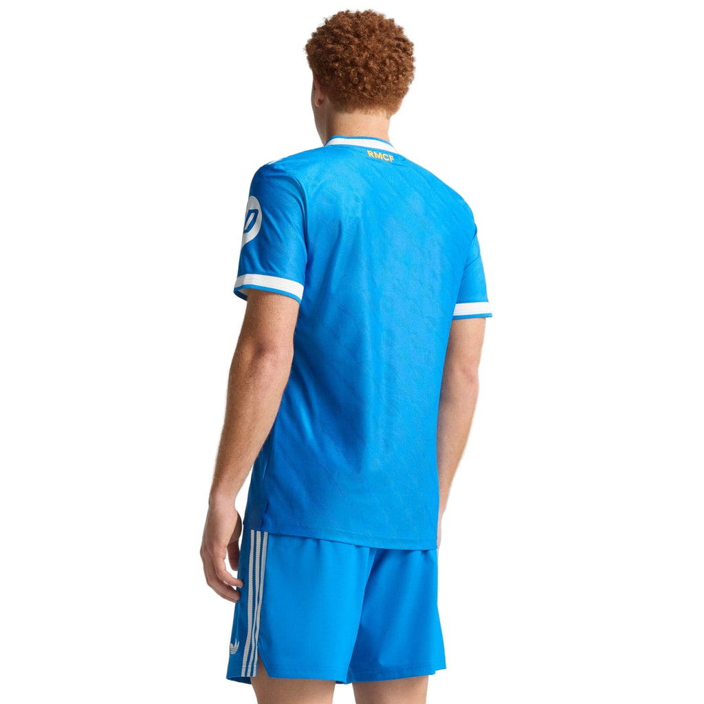 adidas Men's Rodrygo Real Madrid 25/26 Authentic Third Jersey w/ Champions League Patches (Blue)