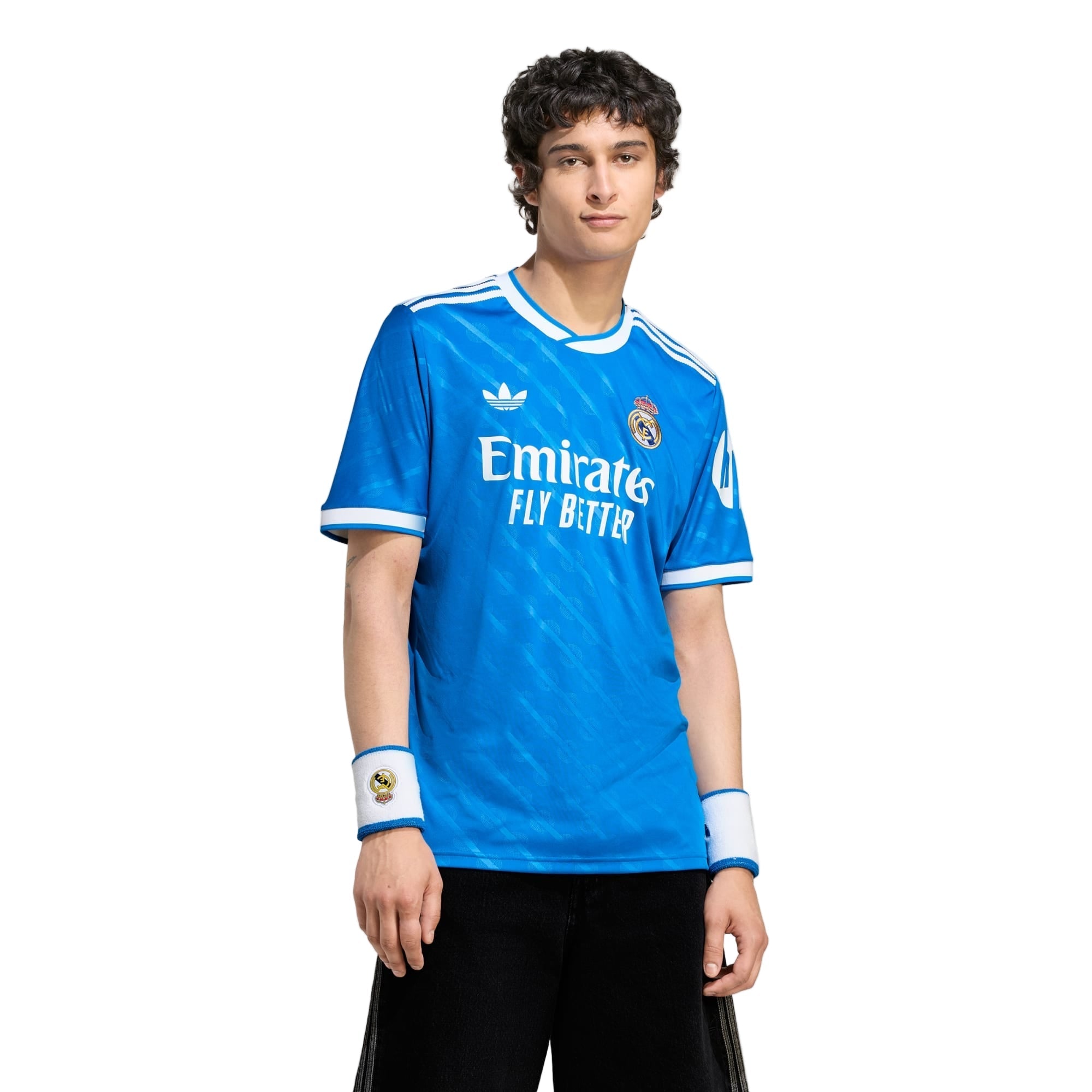 adidas Endrick Men's Real Madrid Third Jersey 25/26 w/ Champions League Patches (Blue/White)