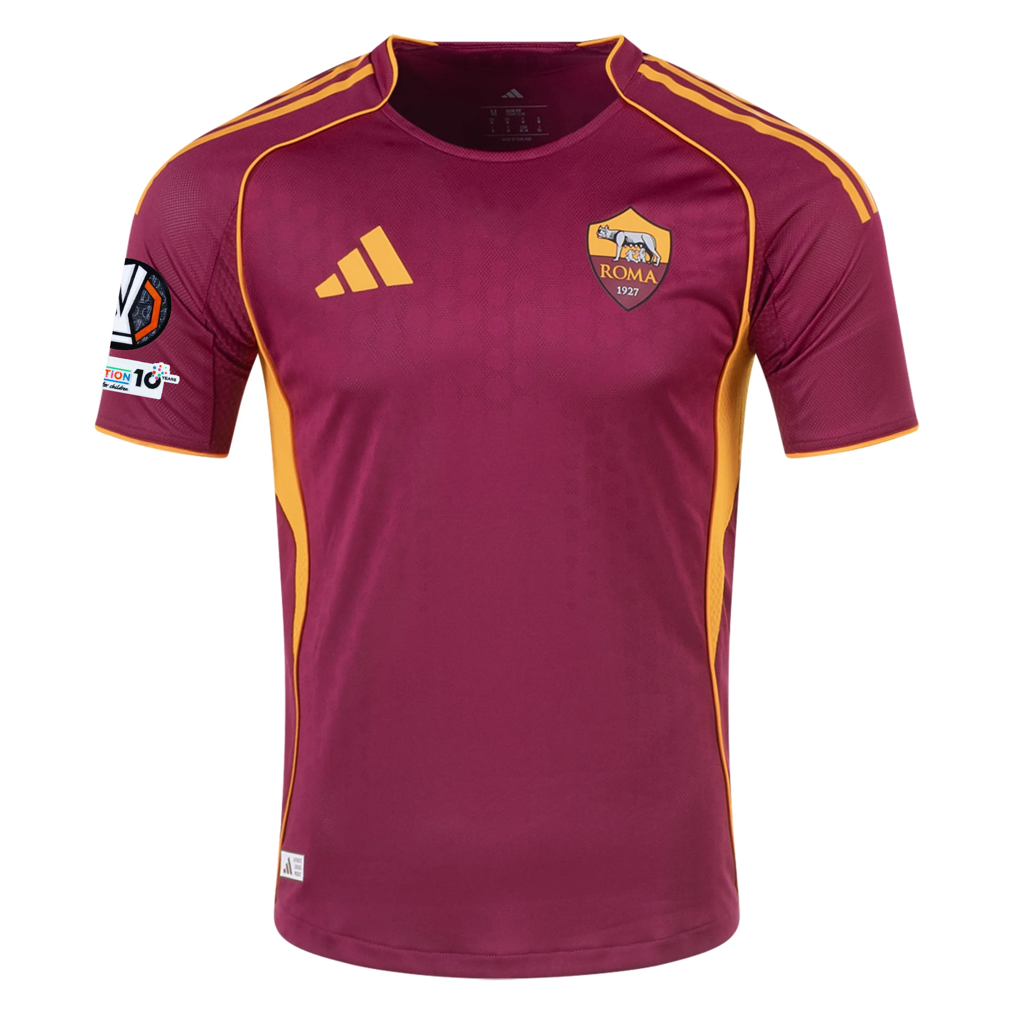 adidas Roma Authentic Evan Ferguson Home Jersey w/ Europa League Patches 25/26 (Burgundy)