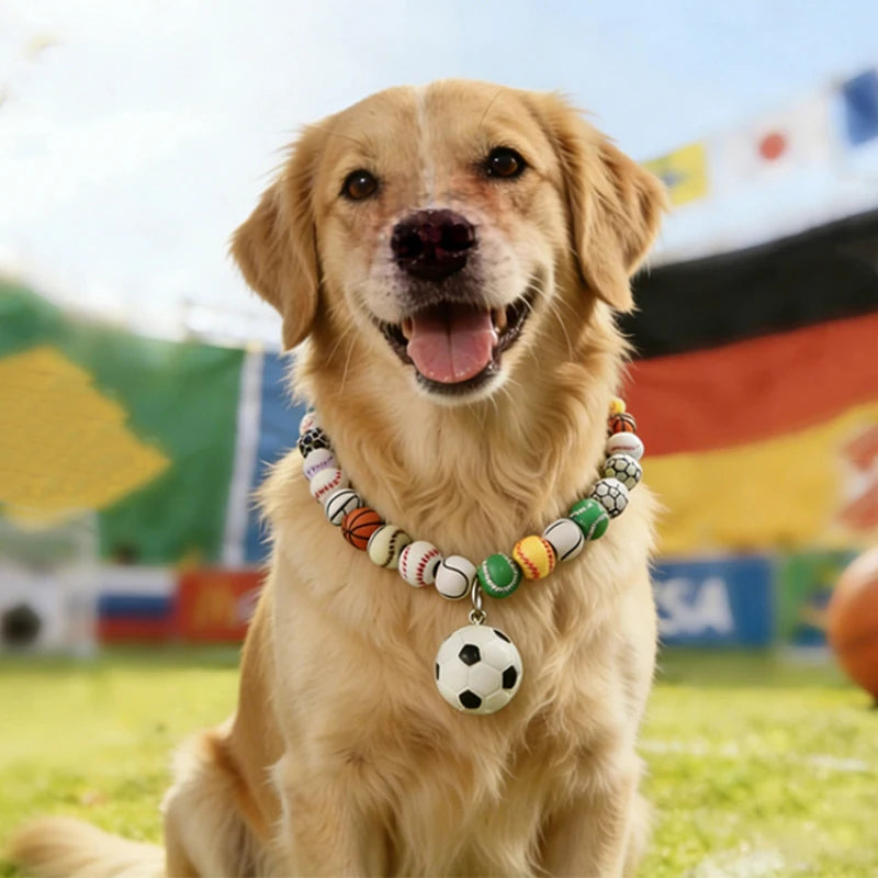 World Soccer Championship Pet Collar Necklace For Dogs Cats Festival Party Decoration Pet Accessories Puppy Kitten Supply
