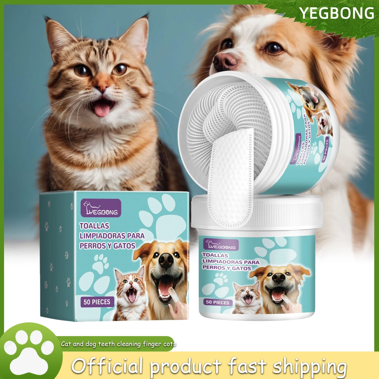 Disposable Pet Teeth Finger Cots Super Soft Tartar Removal Puppy Cat Dog Oral Care Toothbrush Cochlear Cleaning Finger Cover