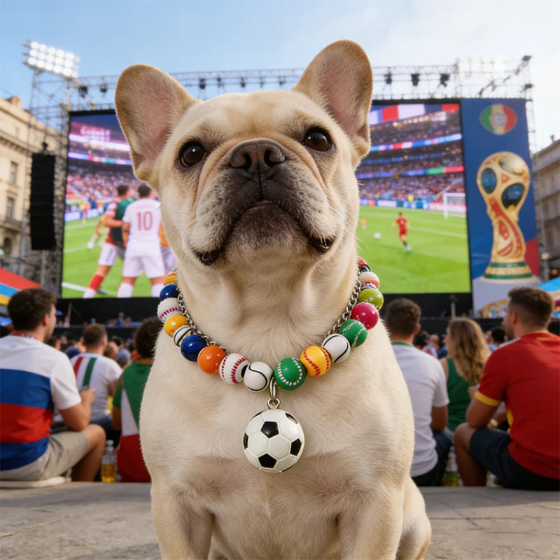 World Soccer Championship Pet Collar Necklace For Dogs Cats Festival Party Decoration Pet Accessories Puppy Kitten Supply