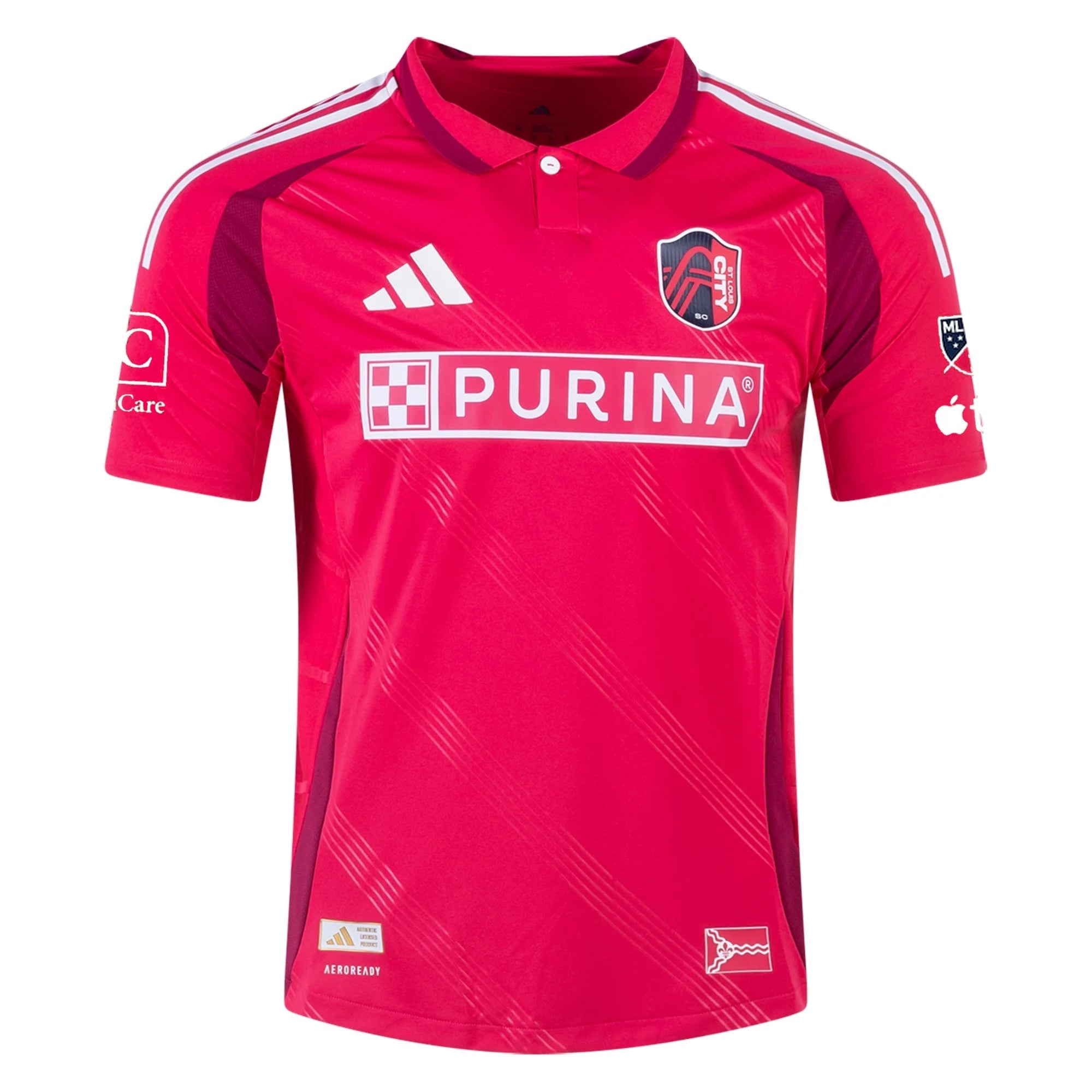 adidas Conrad Wallem St. Louis FC Authentic Home Jersey 25/26 (Power Pink)