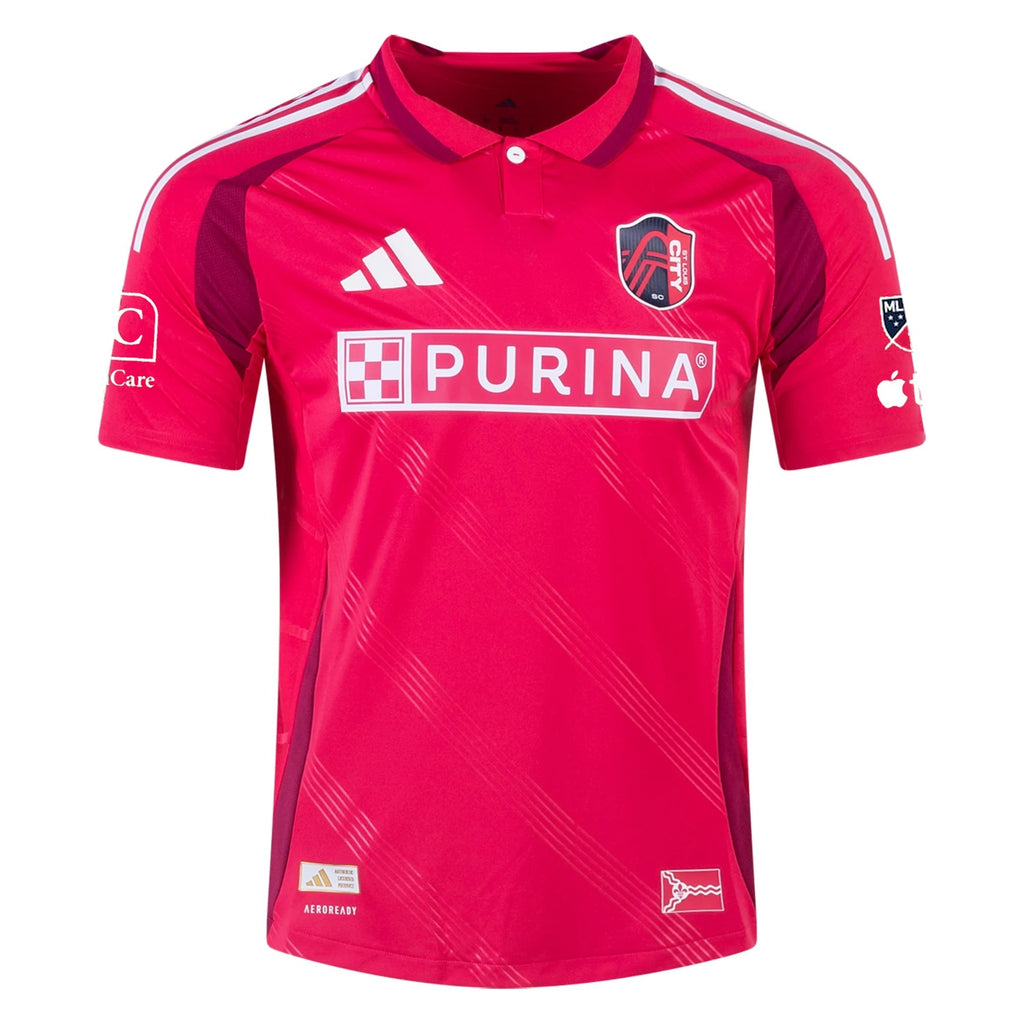 adidas Simon Becher St. Louis FC Authentic Home Jersey 25/26 (Power Pink)