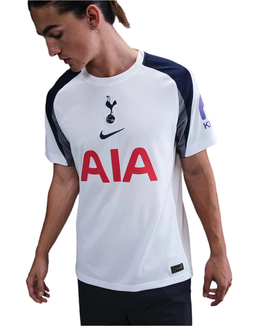 Nike Spence Tottenham Hotspurs Home Jersey w/ EPL + No Room For Racism Patch 25/26 (White/Iron/Binary Blue)