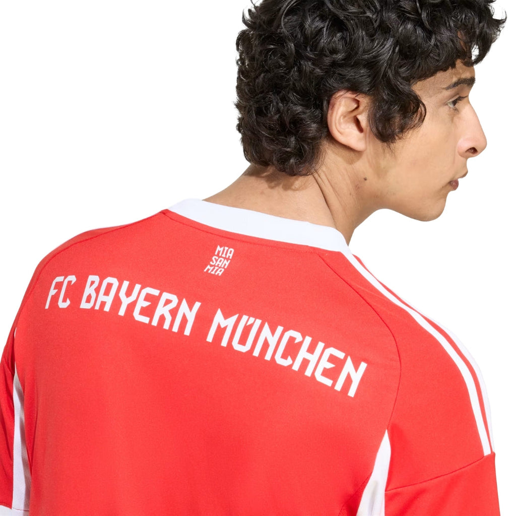 adidas Bayern Munich Laimer Home Jersey w/ Champions League Patches 25/26 (Red)