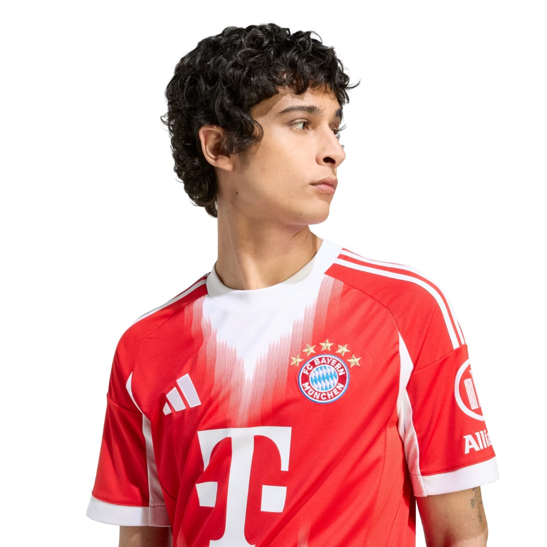 adidas Bayern Munich Luis Diaz Home Jersey w/ Champions League Patches 25/26 (Red)