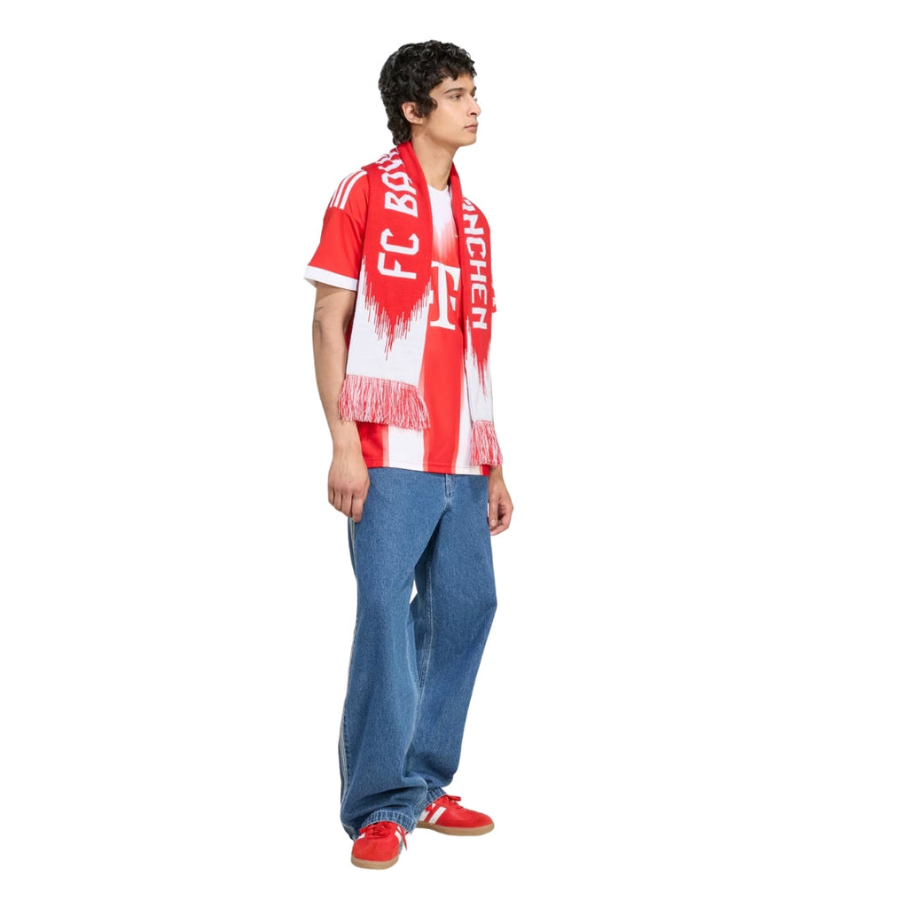 adidas Bayern Munich Upamecano Home Jersey w/ Champions League Patches 25/26 (Red)