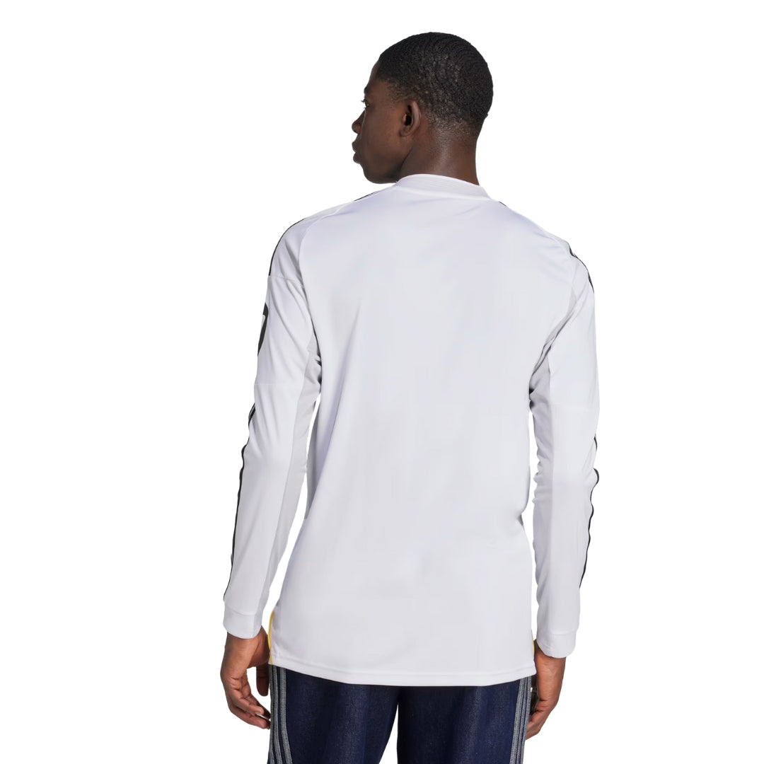 adidas Real Madrid Bellingham Long Sleeve Home Jersey w/ Intercontinental + Champions League Patches 25/26 (White)