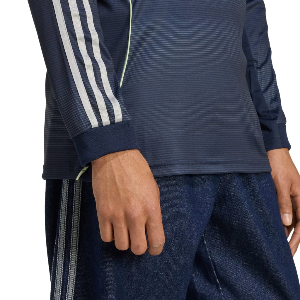 adidas Real Madrid Fran Garcia Long Sleeve Away Jersey w/ Champions League Patches 25/26 (Legend Ink)