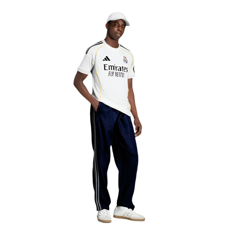 adidas Dean Huijsen Real Madrid 25/26 Home Jersey w/ Champions League Patches (White)