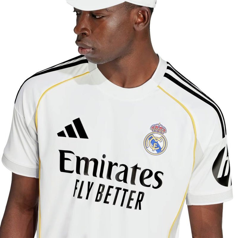 adidas Federico Santiago Valverde Dipetta Real Madrid 25/26 Home Jersey w/ Champions League Patches (White)