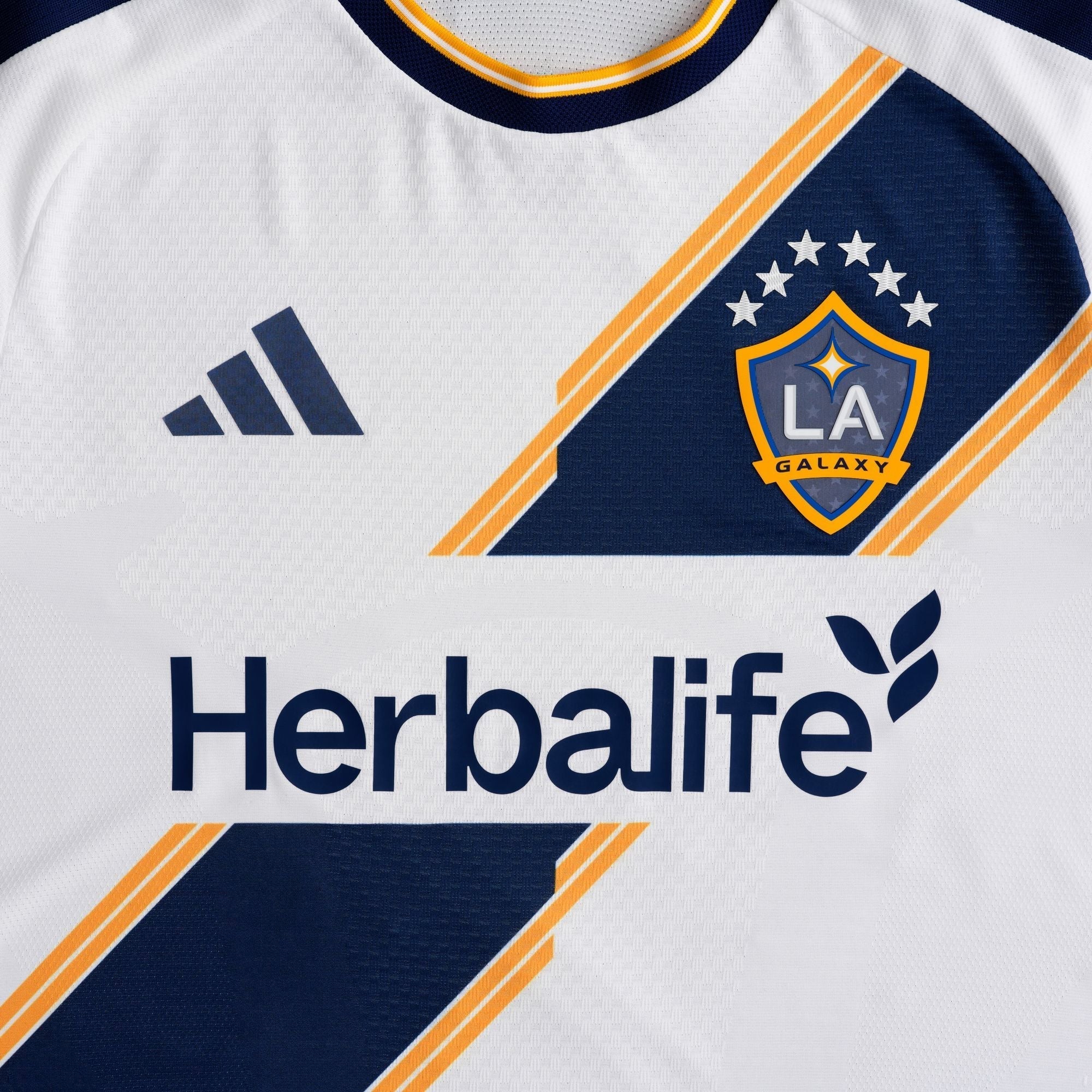 adidas Men's Ramos JR LA Galaxy Authentic Match Home Jersey 26/27 (White)