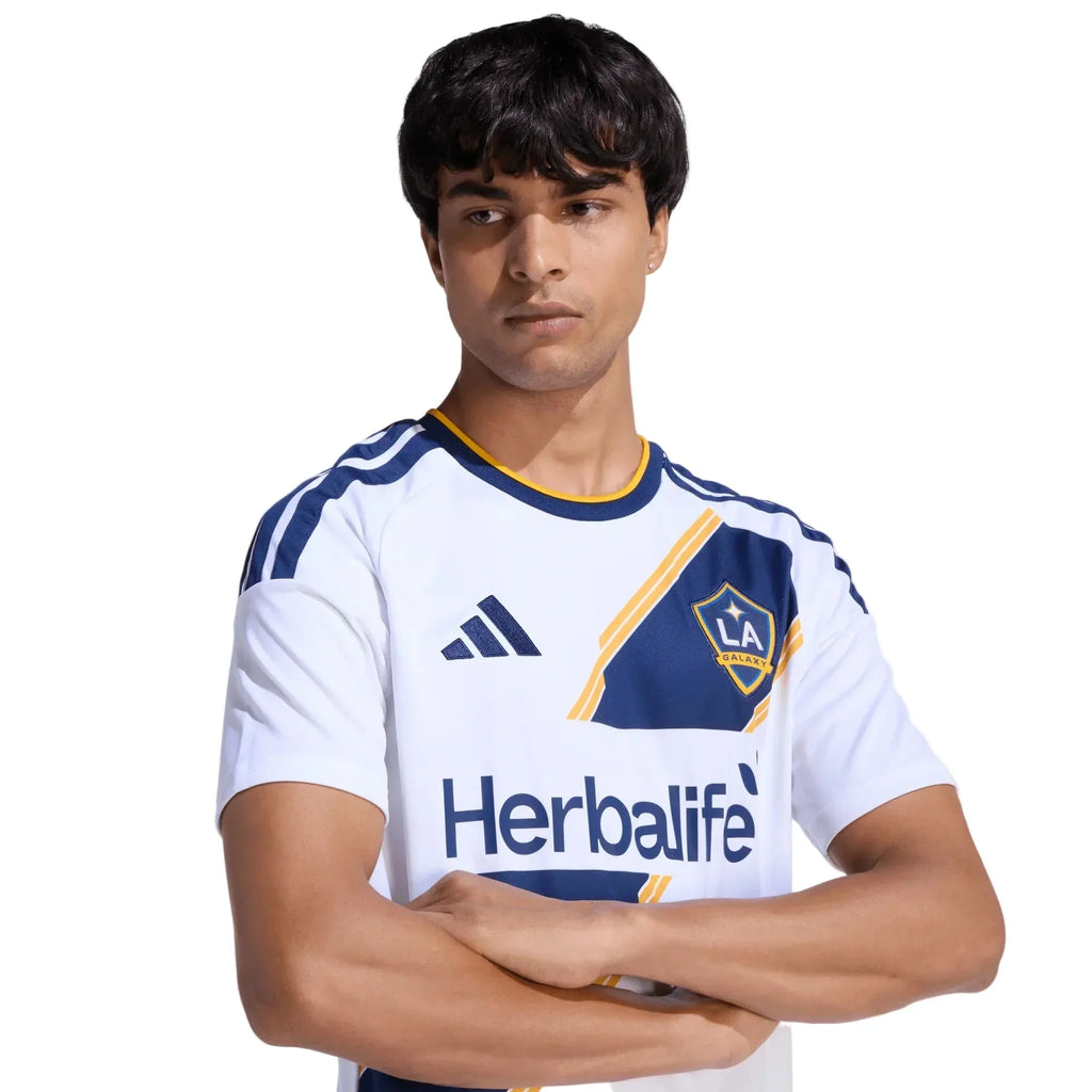 adidas Men's Glesnes LA Galaxy Home Stadium Jersey 26/27 (White)
