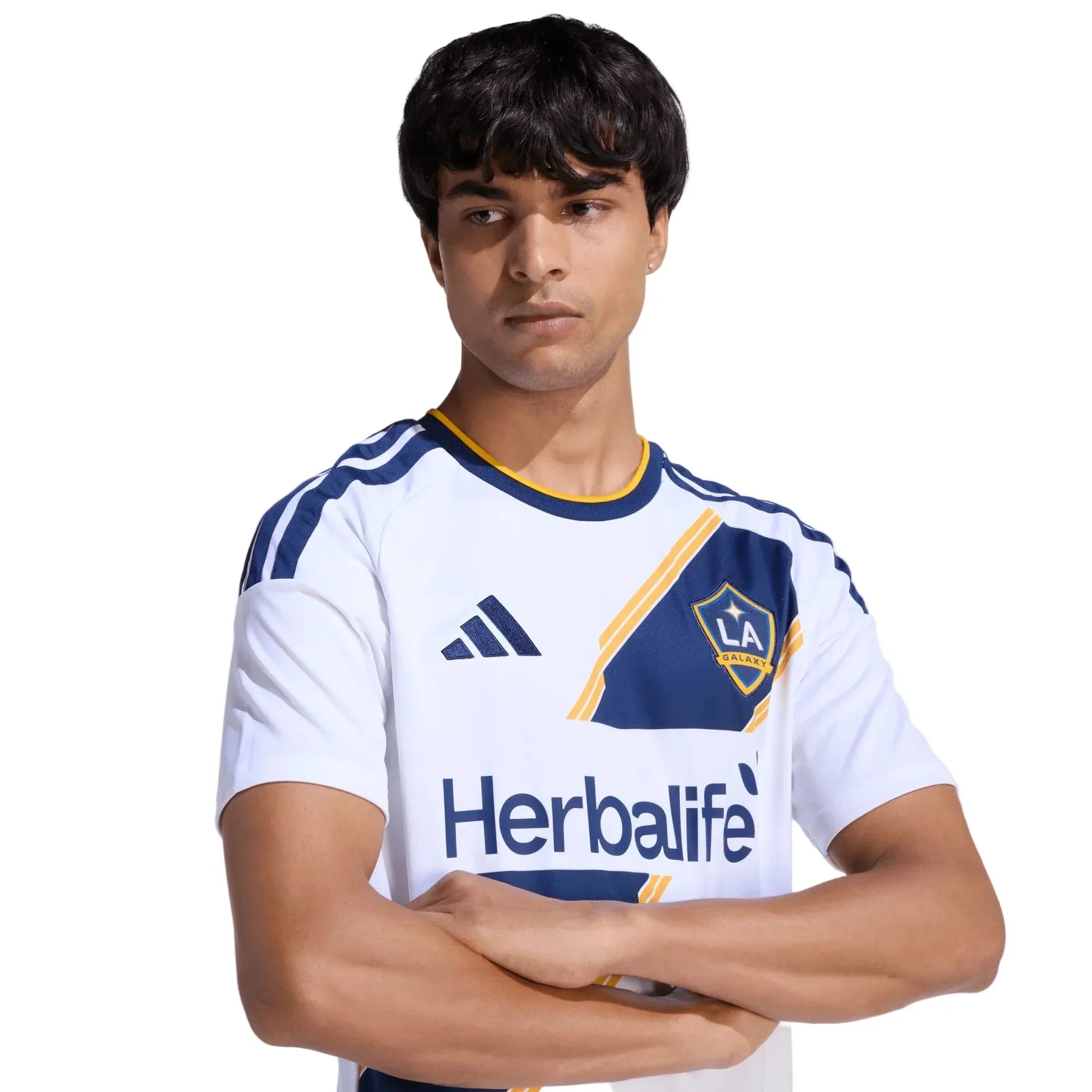 adidas Men's Nelson LA Galaxy Home Stadium Jersey 26/27 (White)