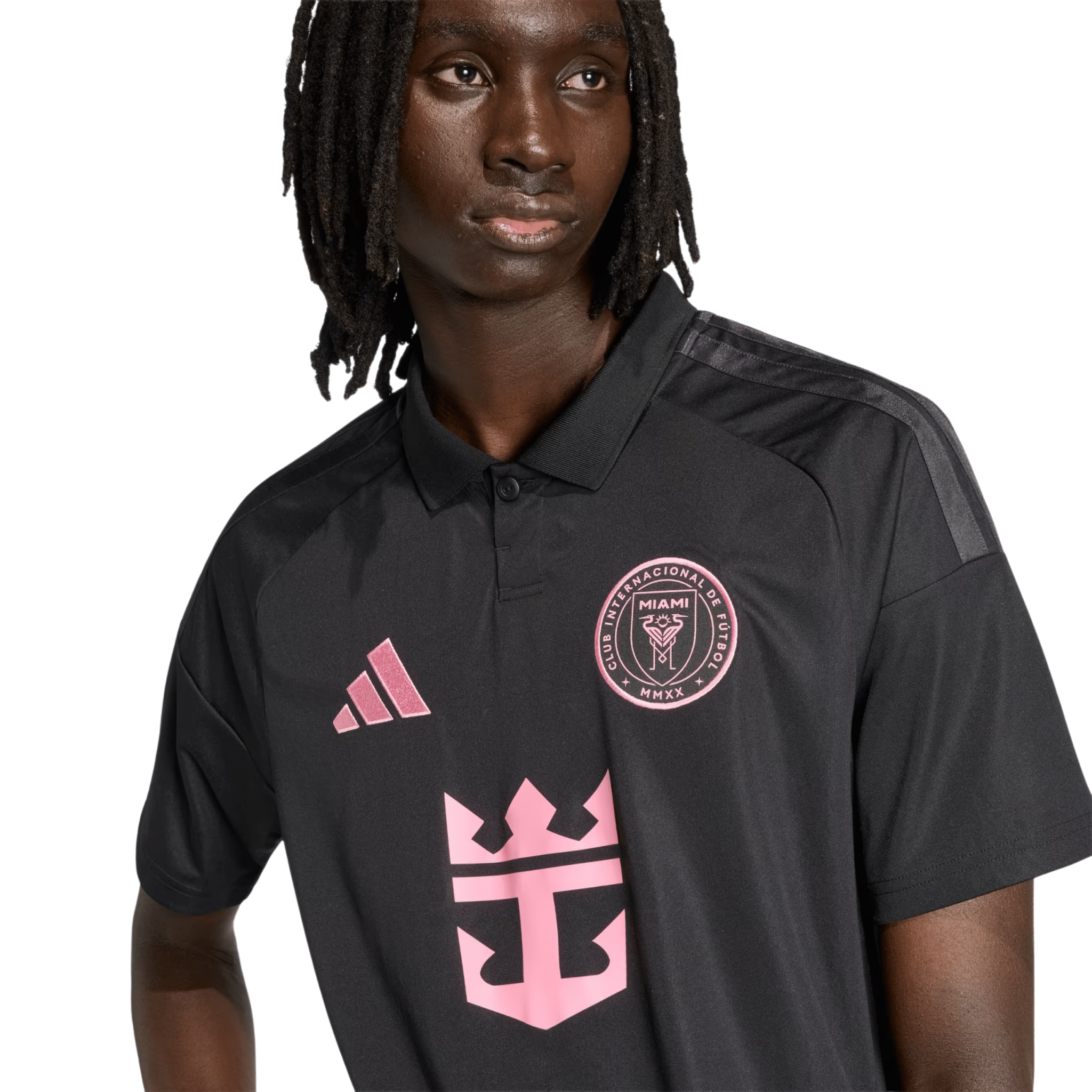 adidas Men's Silvetti Inter Miami CF 26/27 Away Jersey (Black/Pink)