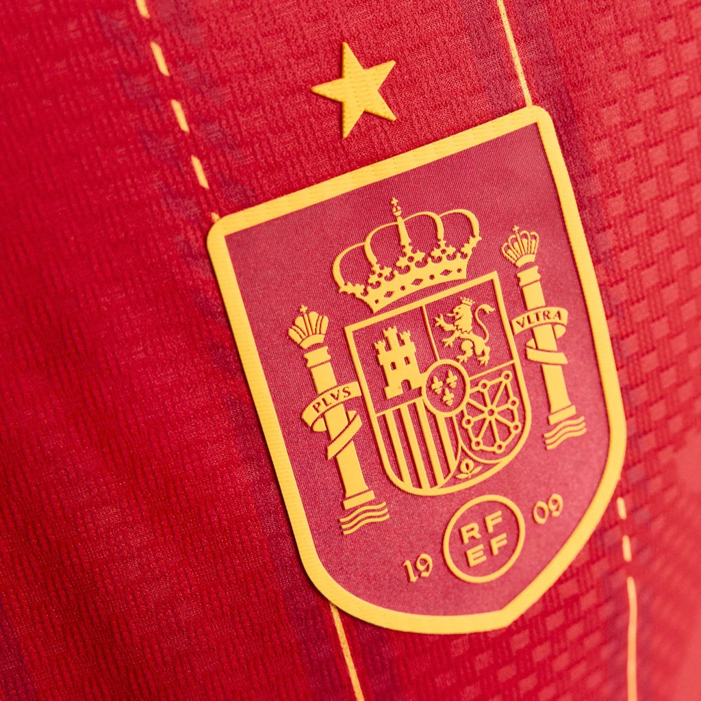 adidas Men's Laporte Spain Authentic World Cup Home Jersey 2026 (Vivid Red)