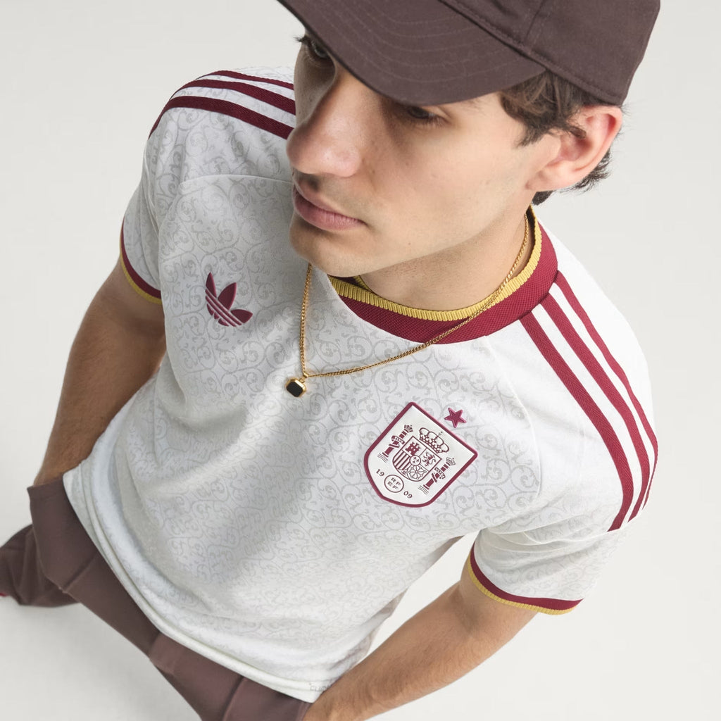 adidas Men's Spain Authentic Martín Zubimendi Away Jersey 2026 (White)