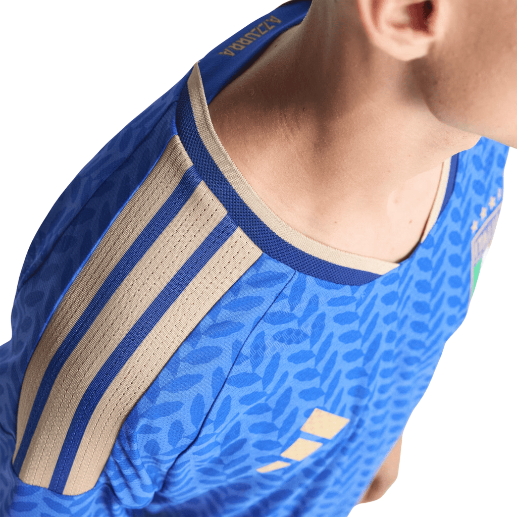 adidas Men's Calafiori Italy 2026 Authentic Home Jersey (Bold Blue)