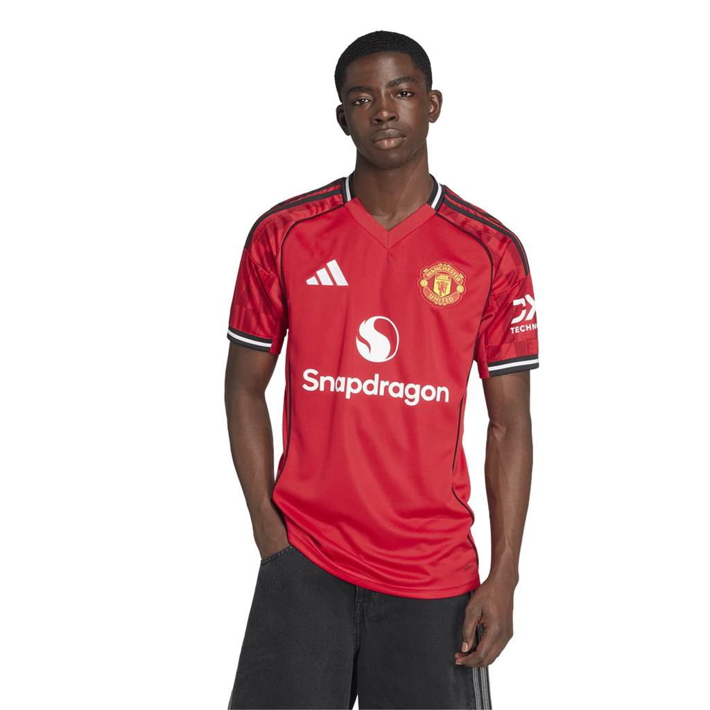adidas Casemiro Men's Manchester United Home Jersey 25/26 w/ EPL + NRFR Patches (Red)